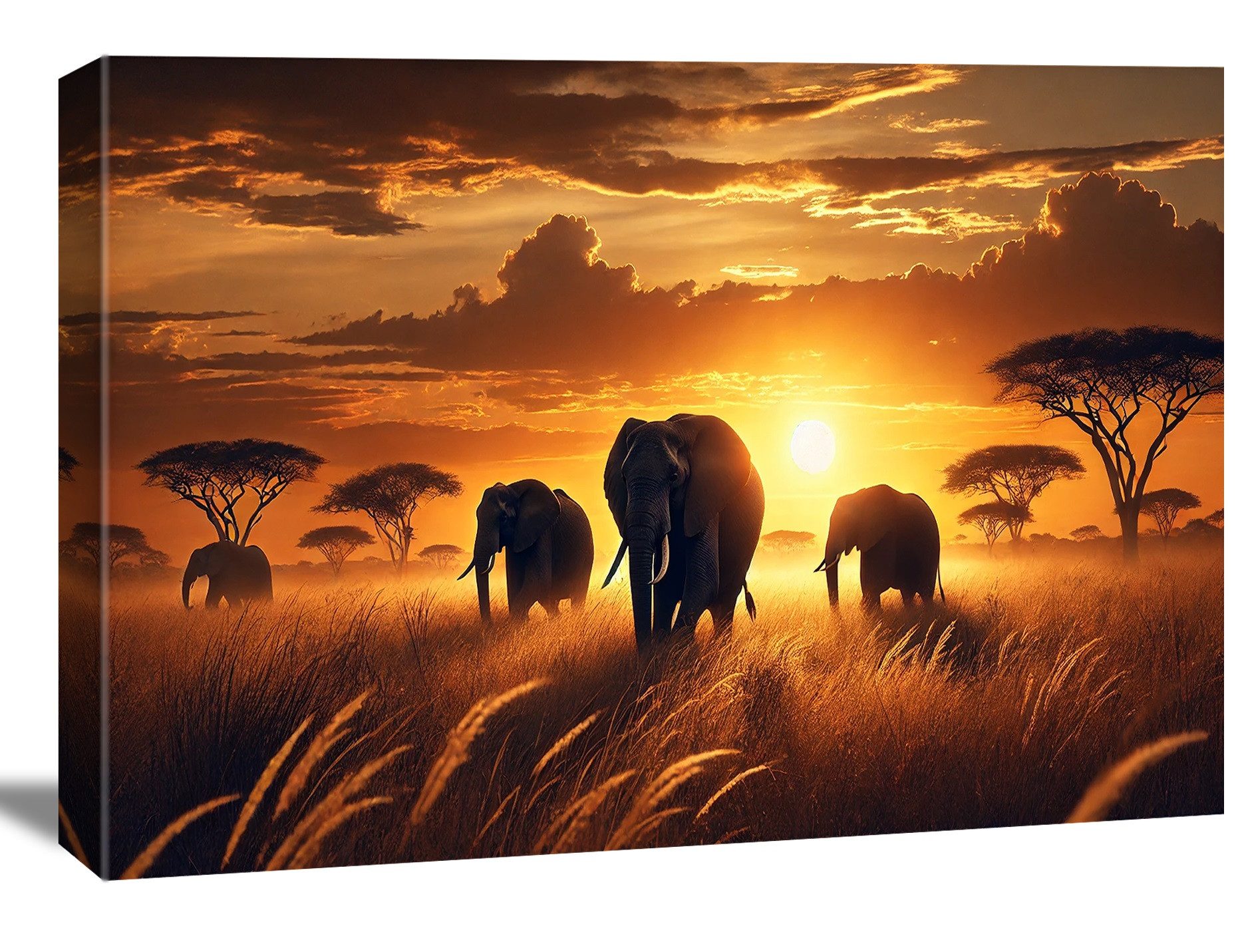 Bild Bild auf Leinwand fertig gerahmt und sofort aufhängbar 120 x 80