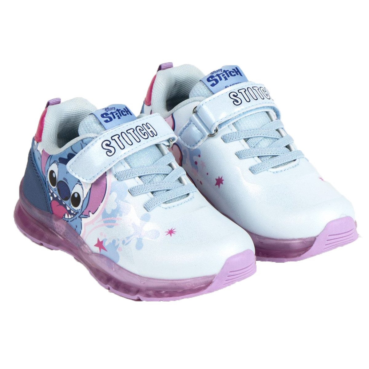 Disney Stitch Sneaker Kinder mit LED Lichteffekt Freizeitschuhe Mädchen Sneaker