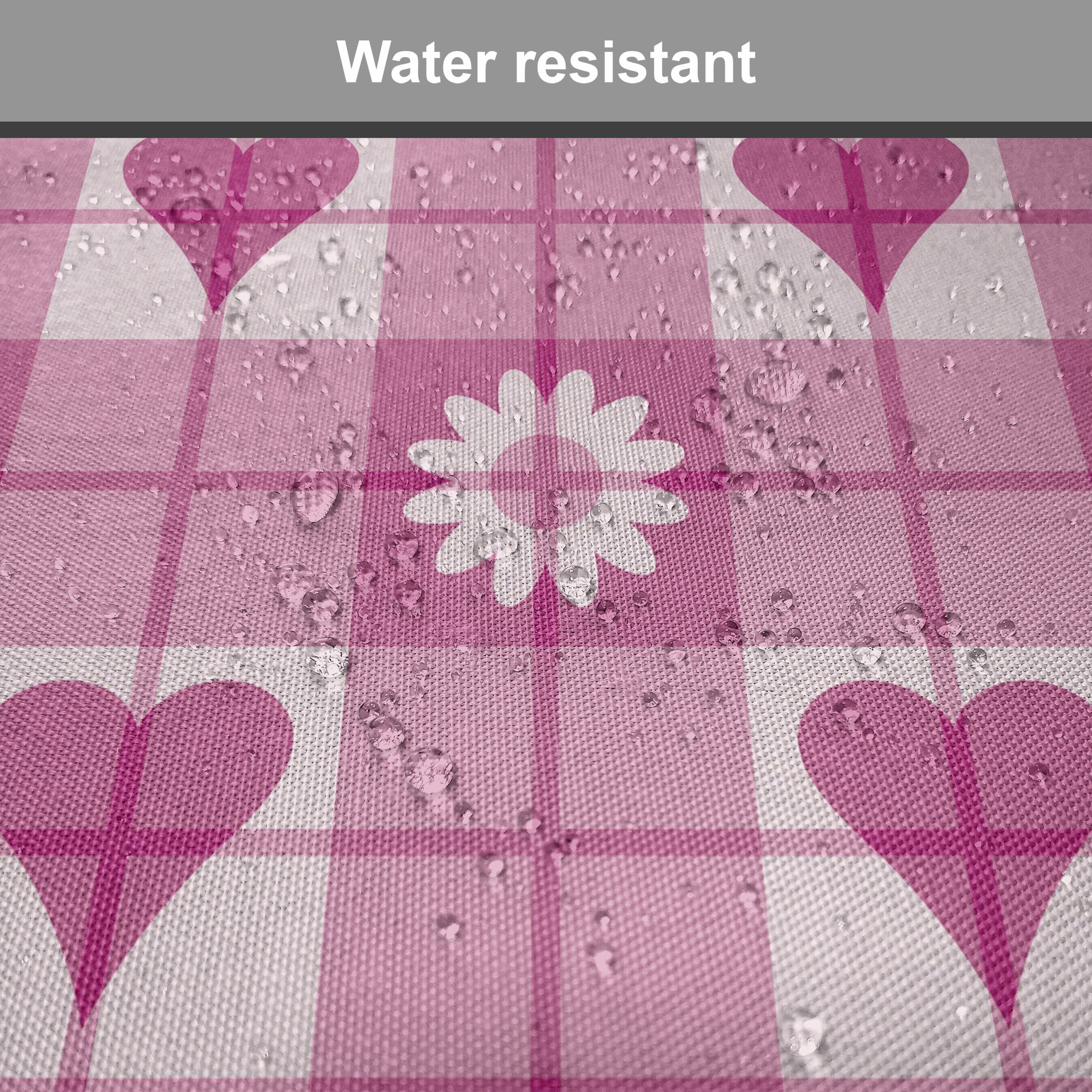 Abakuhaus Stuhlkissen Riemen Herz mit Dekoratives Rosa Kissen für Blumen wasserfestes und Blütenblätter Küchensitze