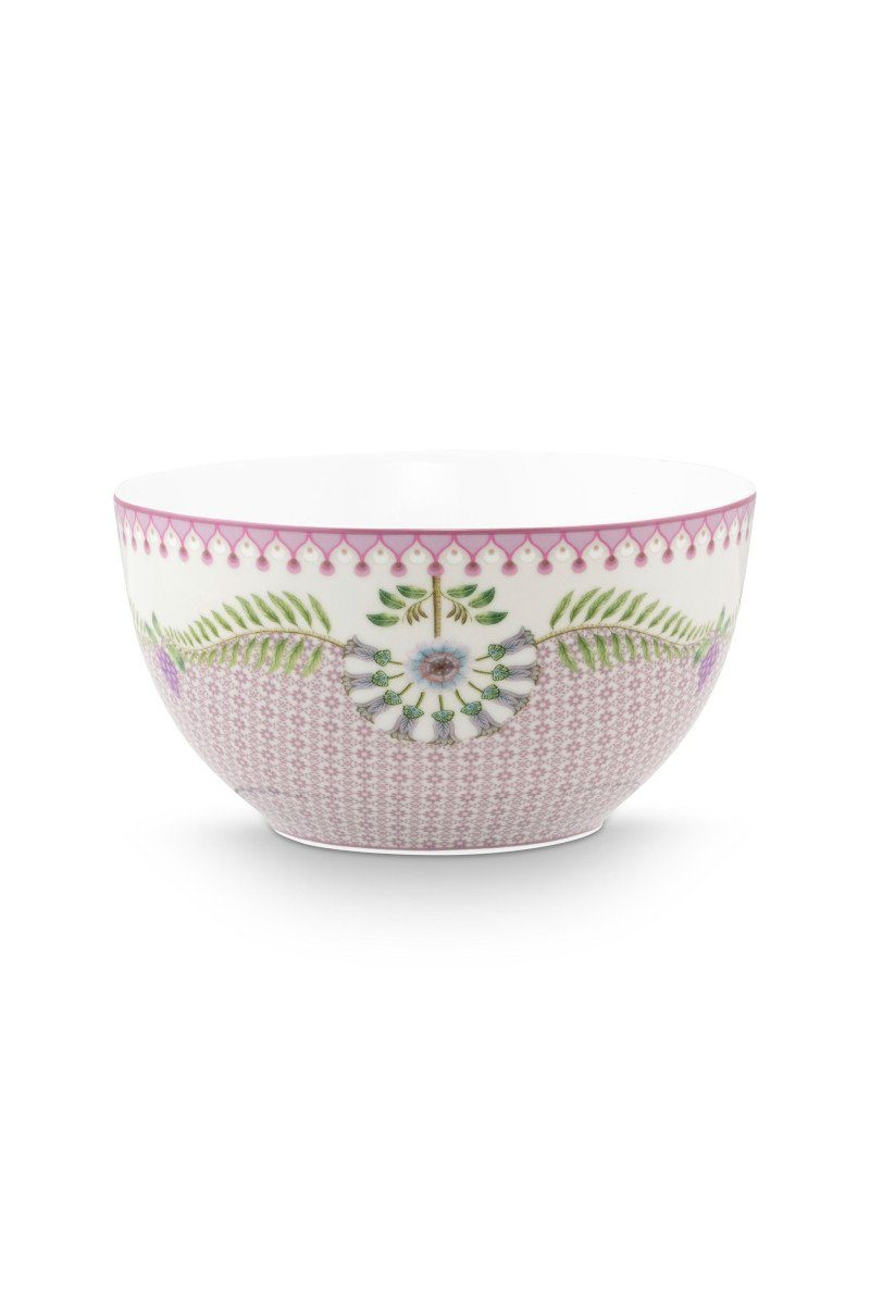 PiP Studio Schale Lily&Lotus Bowl lila 15cm, Porzellan, (Bowls), Bowl Lily&Lotus Tiles Lilac 15cm