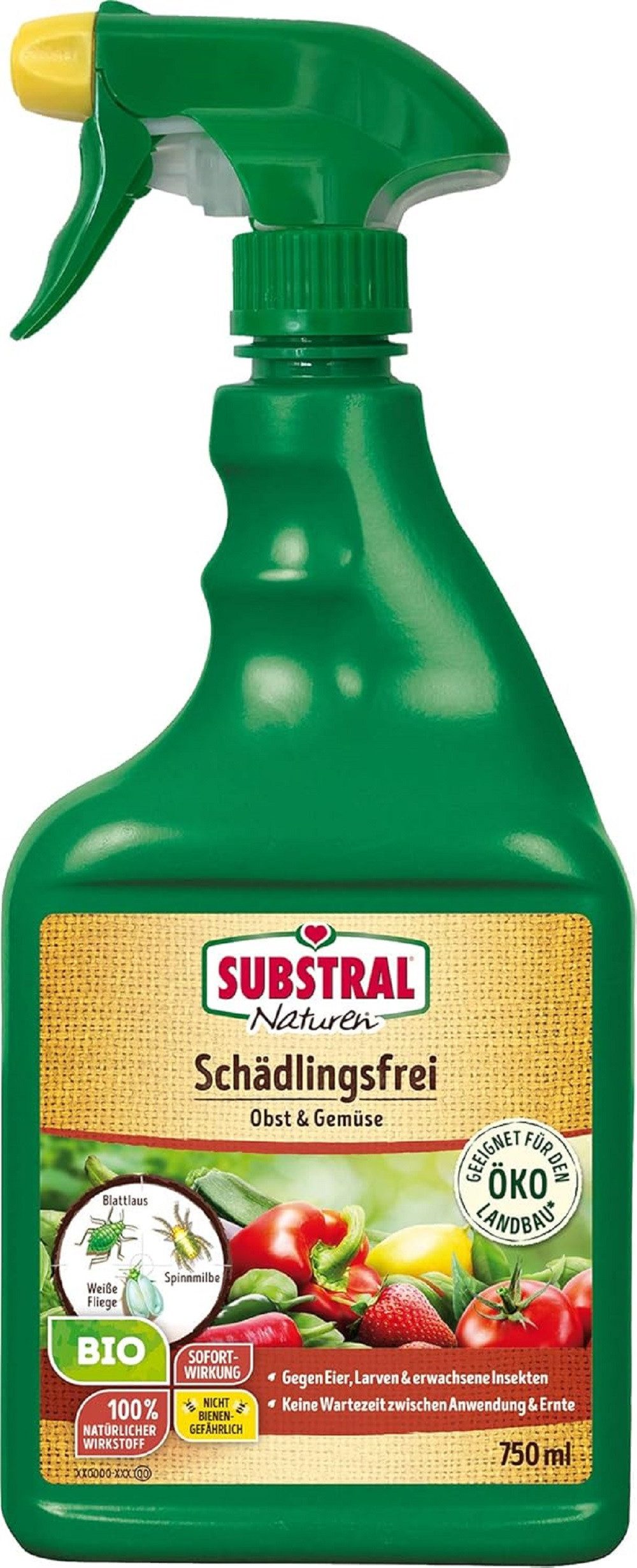Substral Naturen Insektenspray Substral Naturen Bio Schädlingsfrei Obst und Gemüse,750 ml