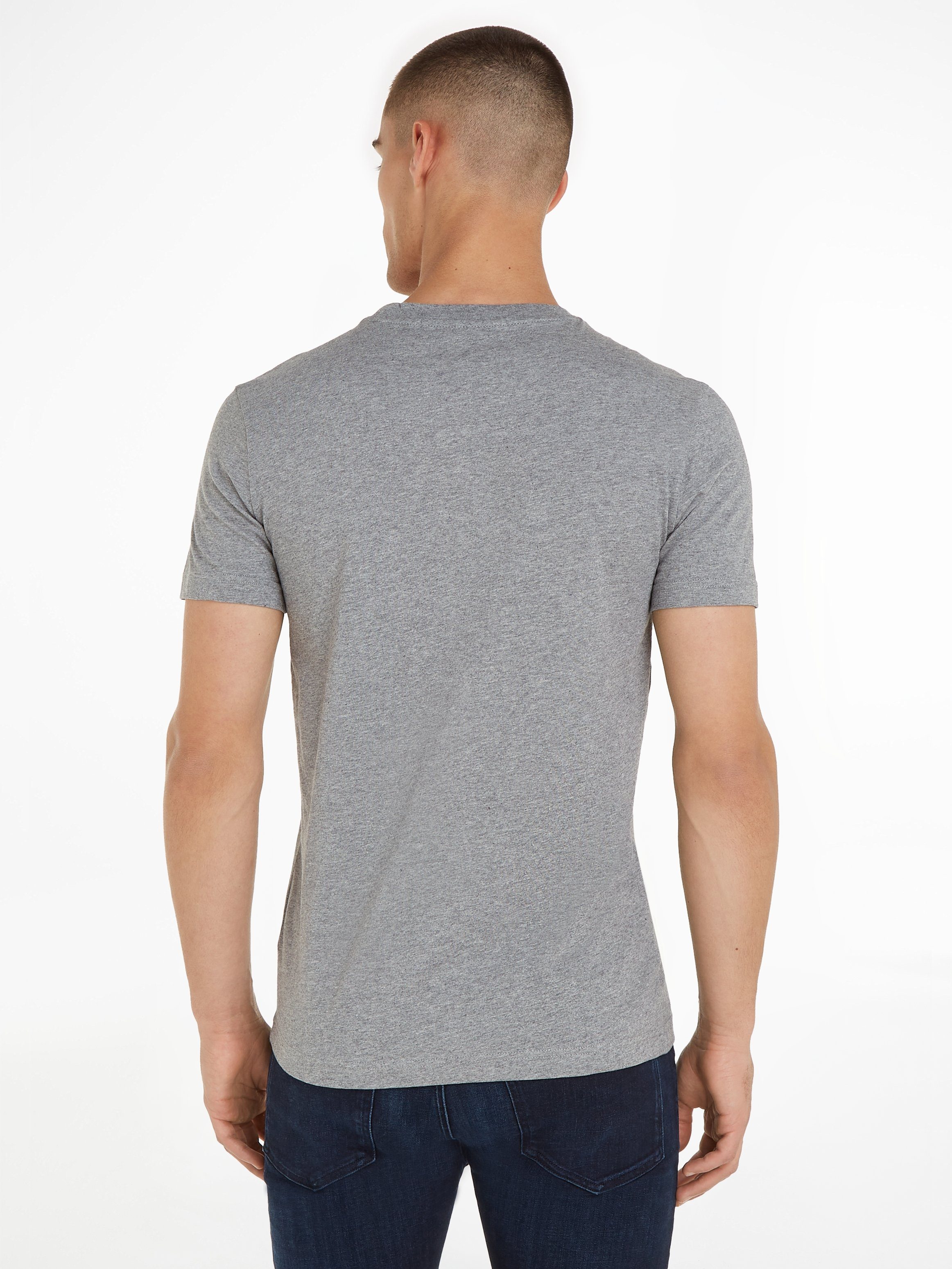 INSTITUTIONAL TEE LOGO Klein Calvin Grey T-Shirt CORE Mid Jeans Heather SLIM