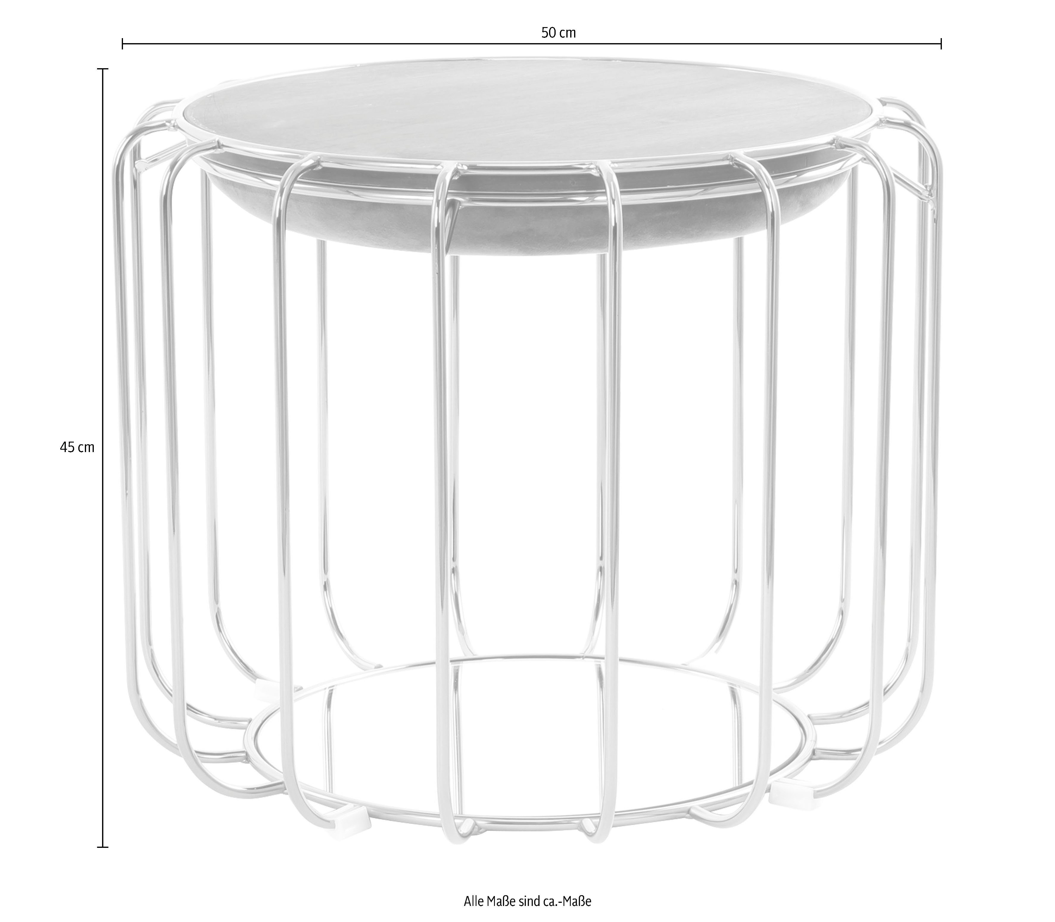 praktisch Beistelltisch Kayoom | oder Beistelltisch Comfortable Tisch umzuwandeln mit Spiegelglas Pouf dunkelviolett 110, Hocker, / in rosé