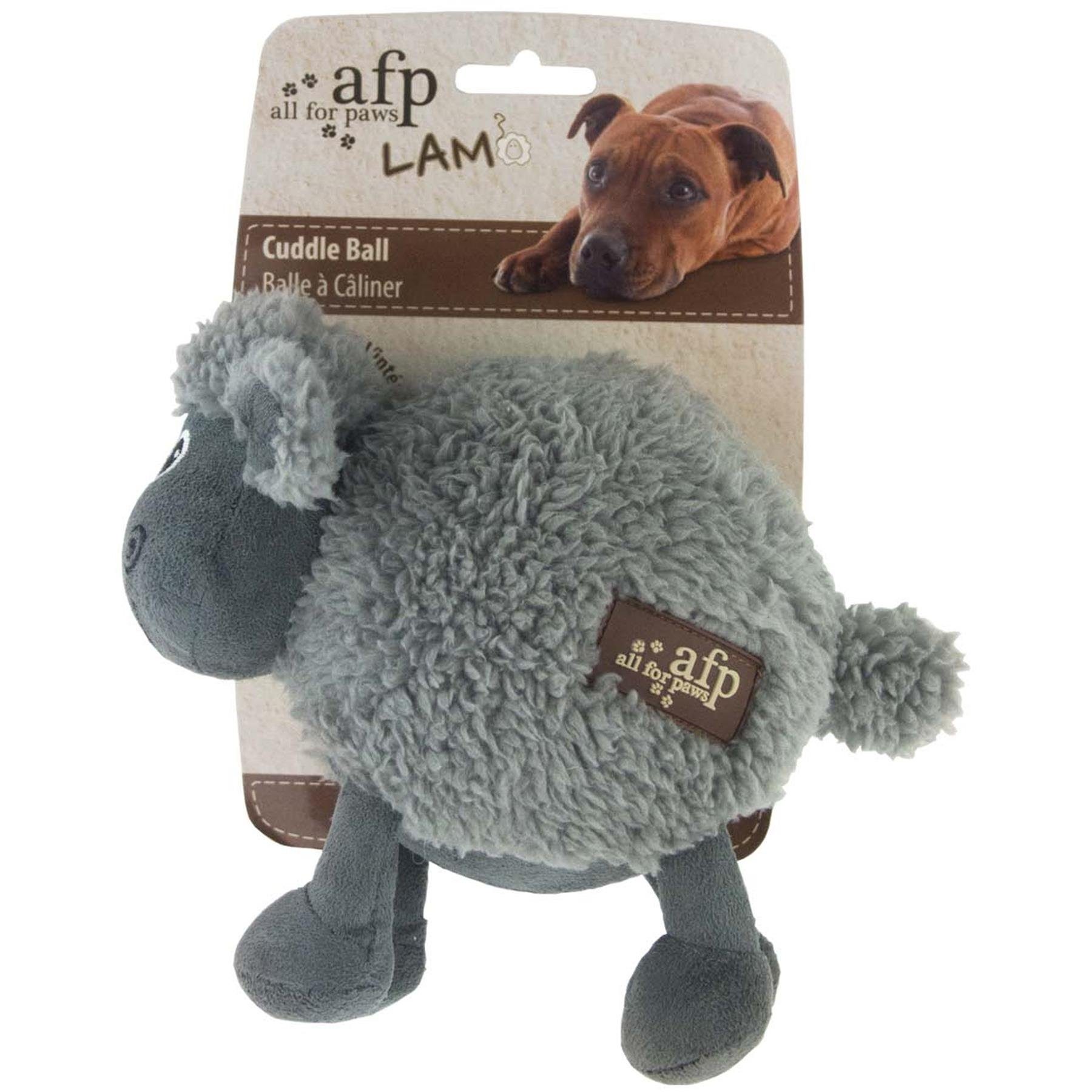 paws - Plüsch, all Cuddle Tierball (1-tlg) for Hundespielzeug mit Schaf Ball - Lammfell,