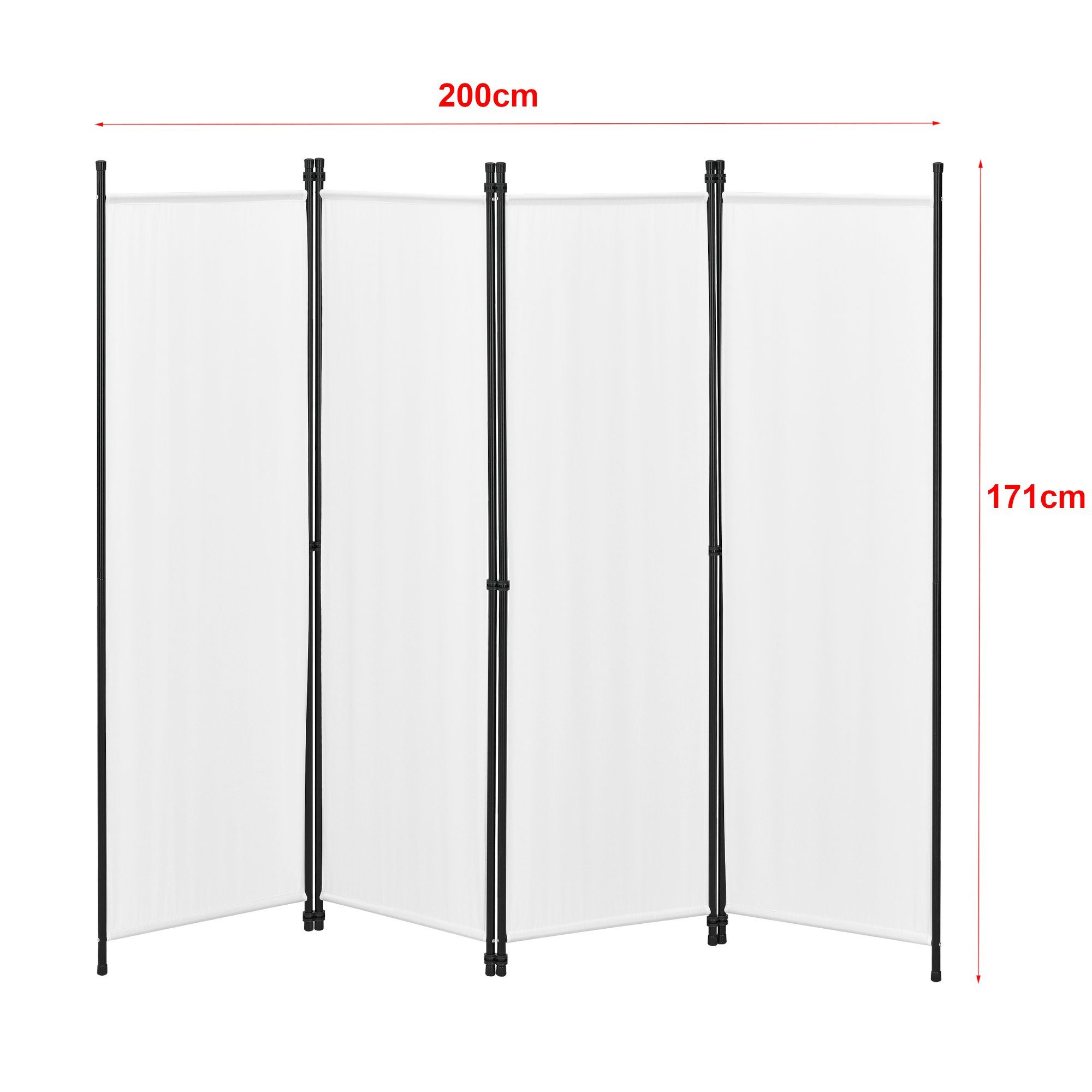 en.casa Paravent, »Huesca« Spanische Wand 4-teilig Sichtschutz 200x171cm We günstig online kaufen