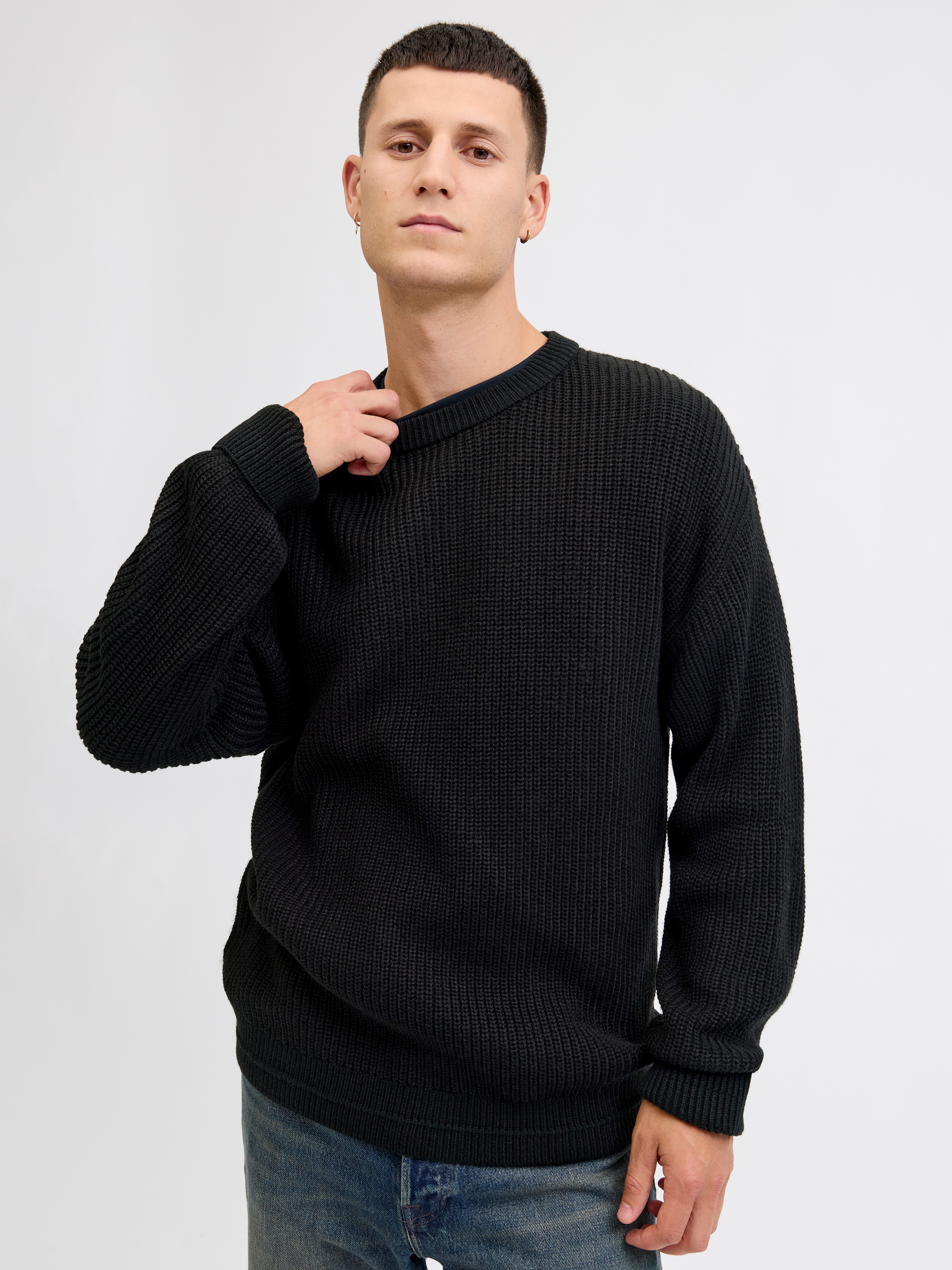 Jack & Jones Rundhalspullover JJKAITO KNIT CREW NECK BF günstig online kaufen