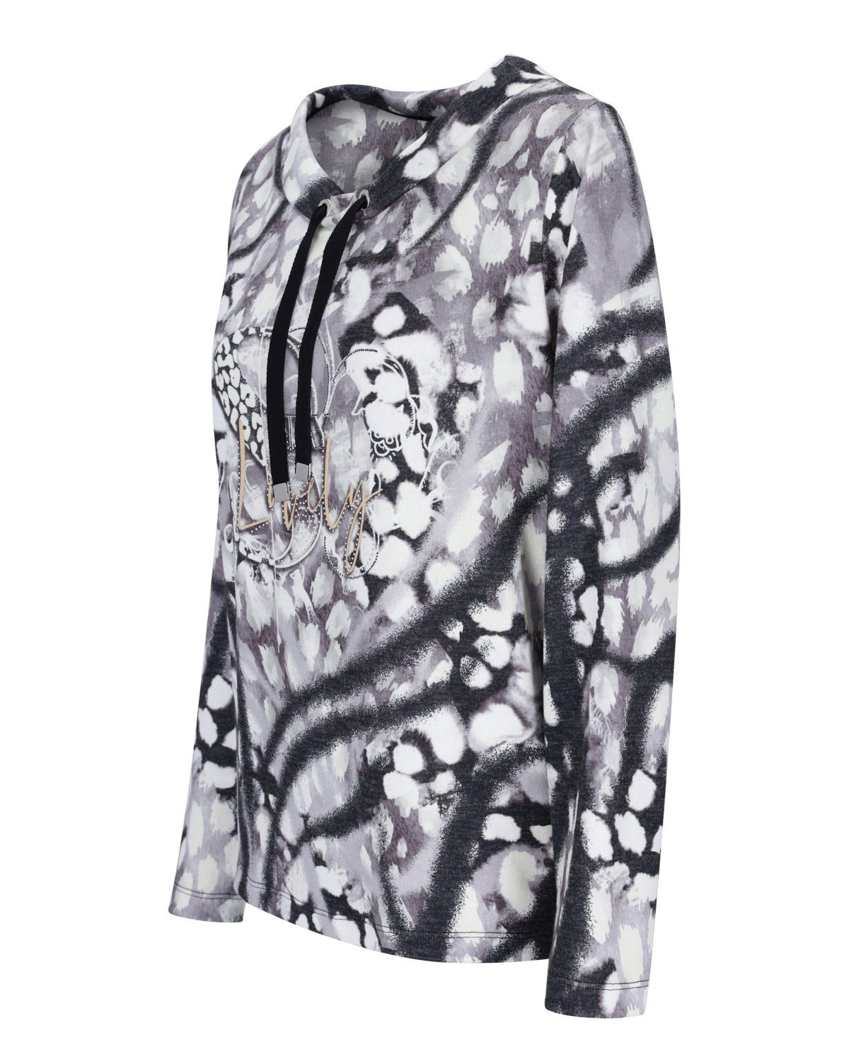 Hajo Sweatshirt Sweatshirt mit Zierbändern