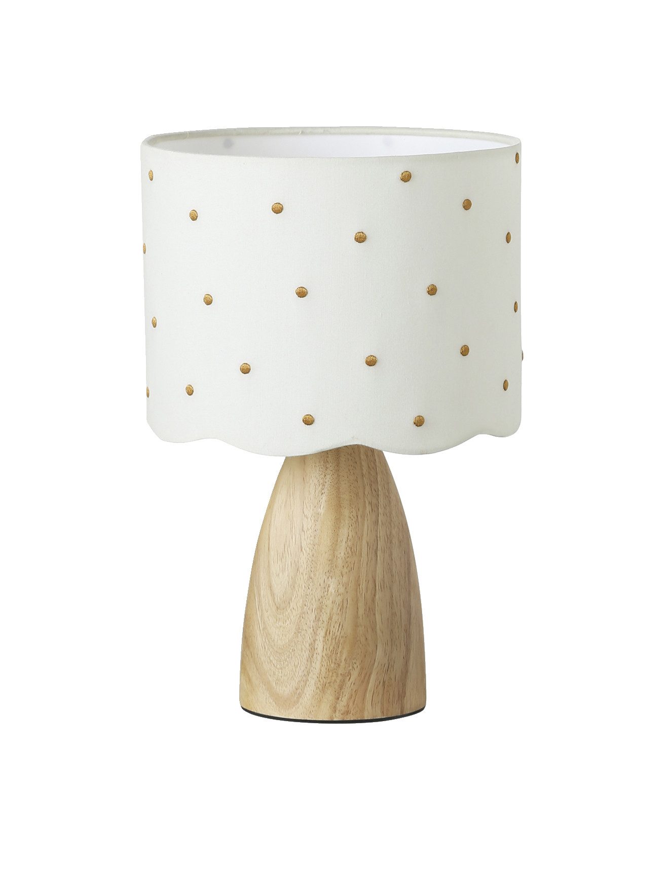 vertbaudet Nachttischlampe Nachttischlampe mit Tupfen-Stickerei, Kinderzimmer, Stickerei