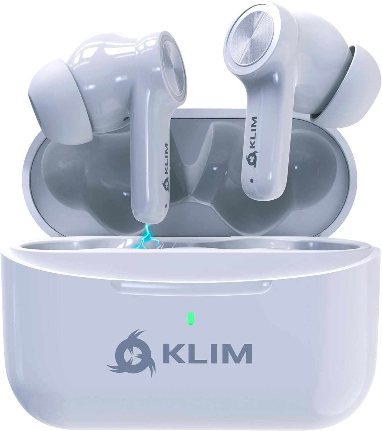 KLIM Pods Bluetooth-Kopfhörer (Bluetooth, In-Ear Наушники, Leichte und schnelle Kopplung, ANC, 24h Batterie)