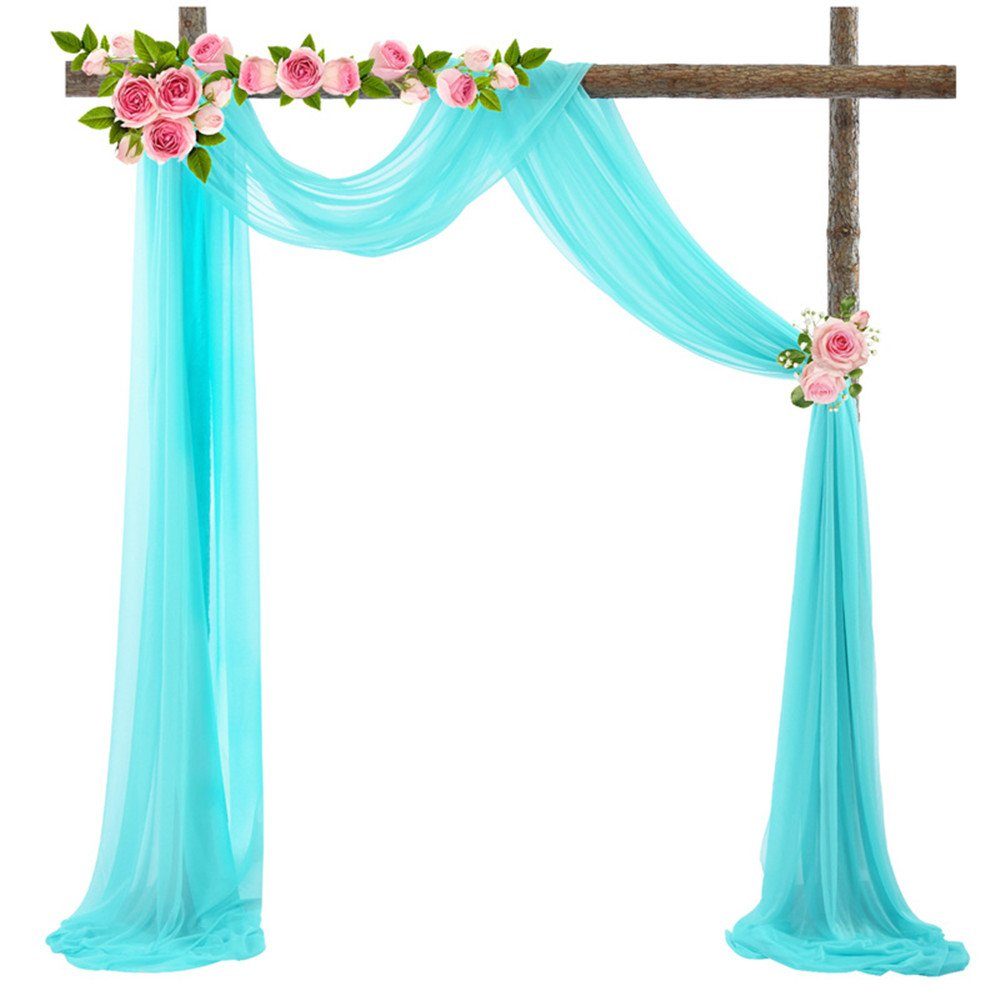 XDeer Dekohänger Hochzeitsbogen Vorhang,Hochzeits Hintergrund Vorhang, Kulissenvorhänge Hochzeitsbogen Gardinen Dekoration blue