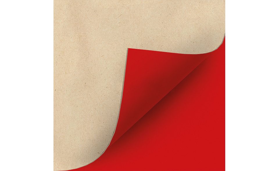 Braun+Company Atelier Stoffserviette Braun & Company Servietten natur rot 33 x 33 cm -