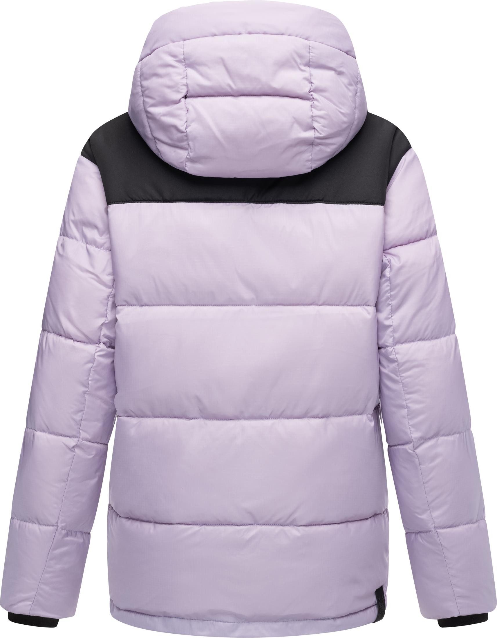 Ragwear Anorak Wikesh stylische Winter Steppjacke mit Colourblocking
