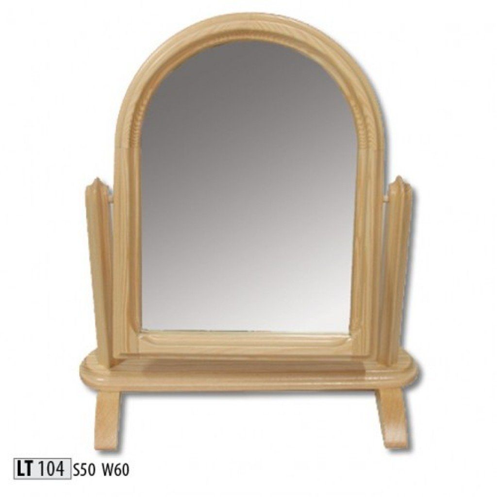 JVmoebel Standspiegel, Schminkspiegel Echter handgefertigter Spiegel Echtholz Holzspiegel