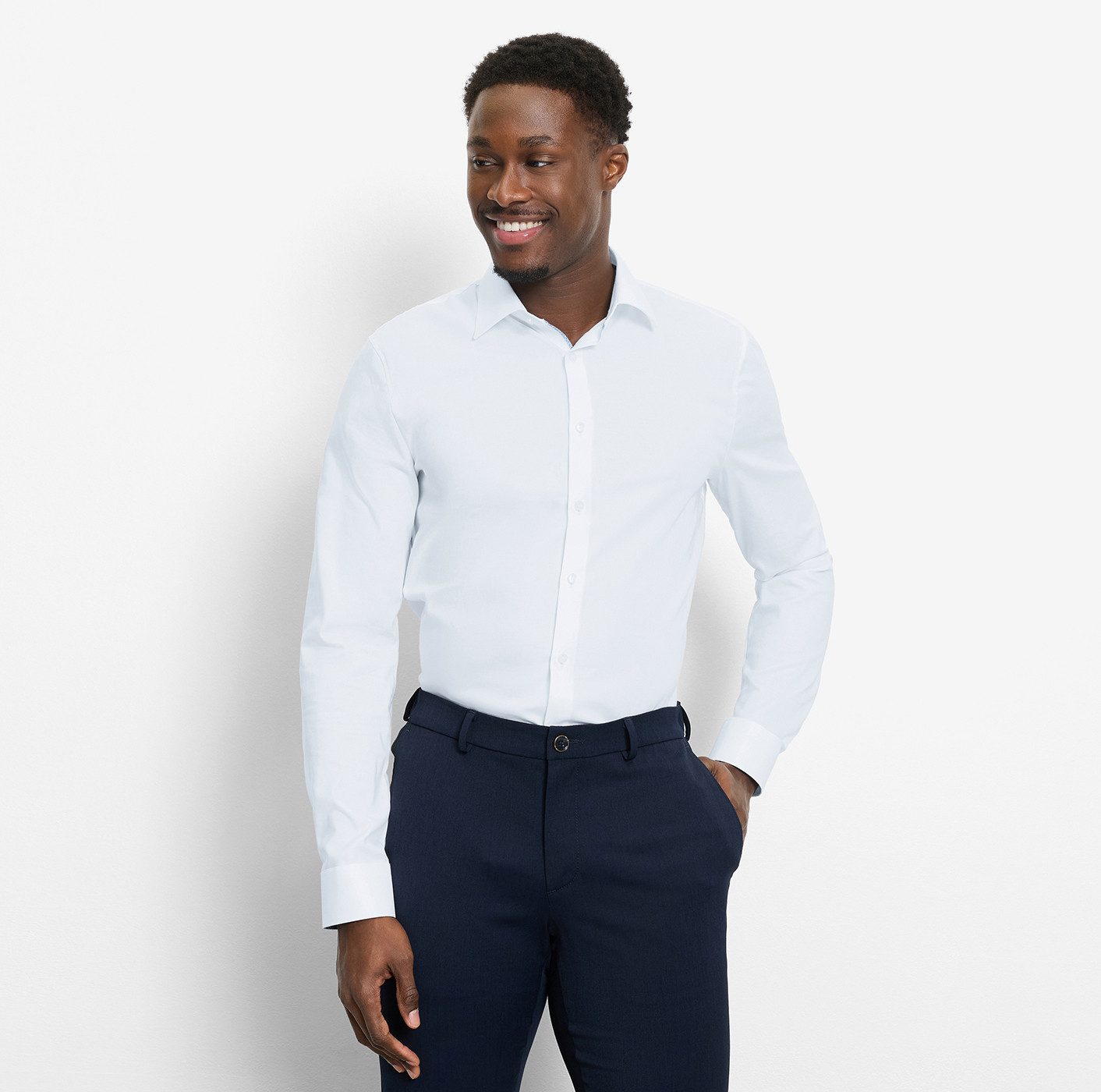 OLYMP Langarmhemd No 6 six super slim, Kentkragen, Businesshemd