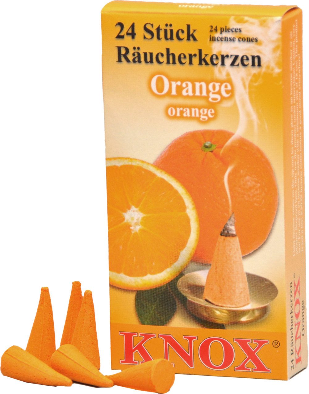KNOX Räucherhaus Knox Räucherkerzen - Orange 24 Stück