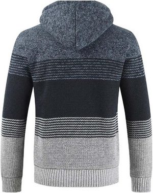 FIDDY Sweatblazer Herren-Strickpullover, Herbst- und Winter-Cardigan, Größe L