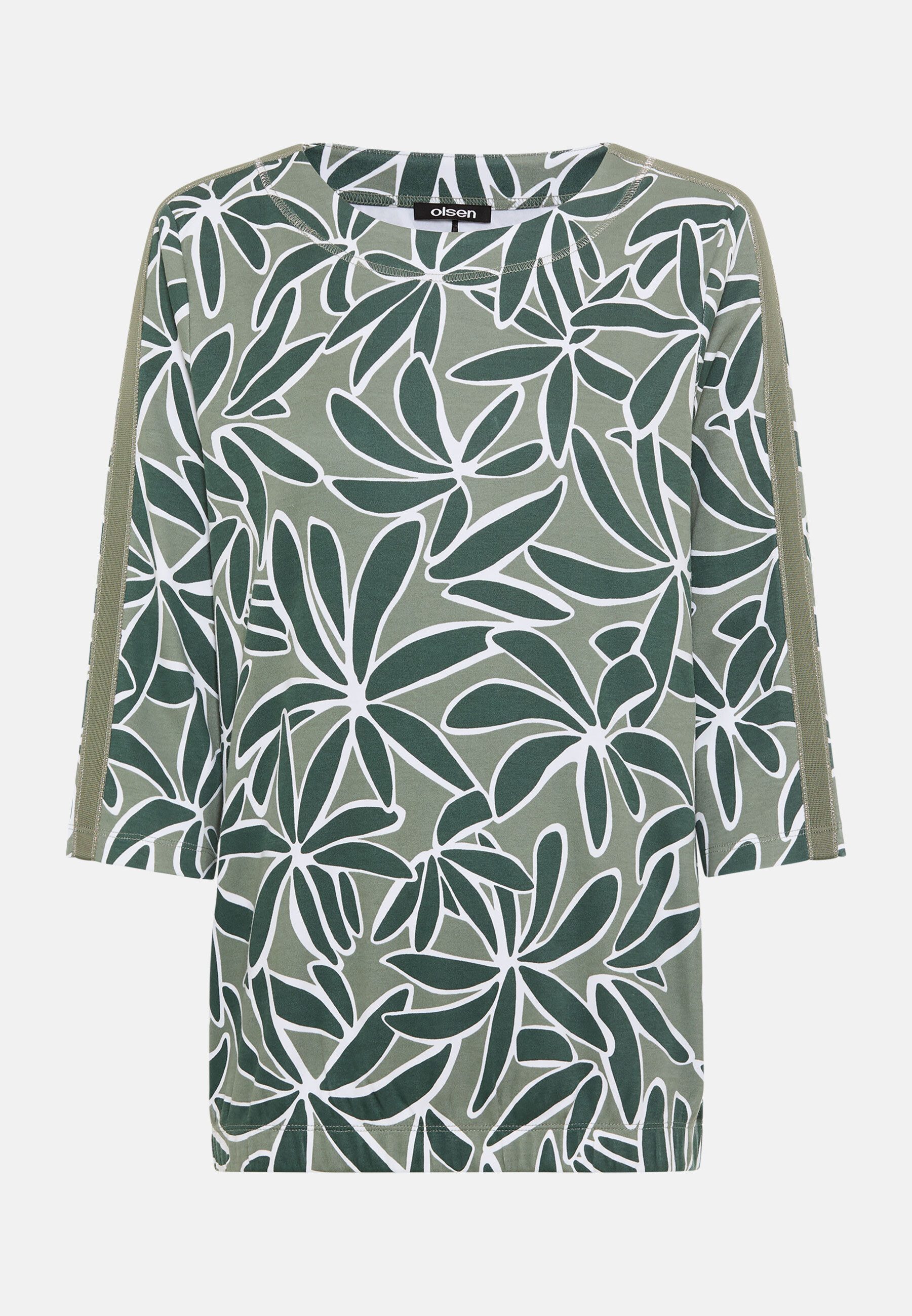 Olsen Sweatshirt Sweatshirt mit Allover-Dessin