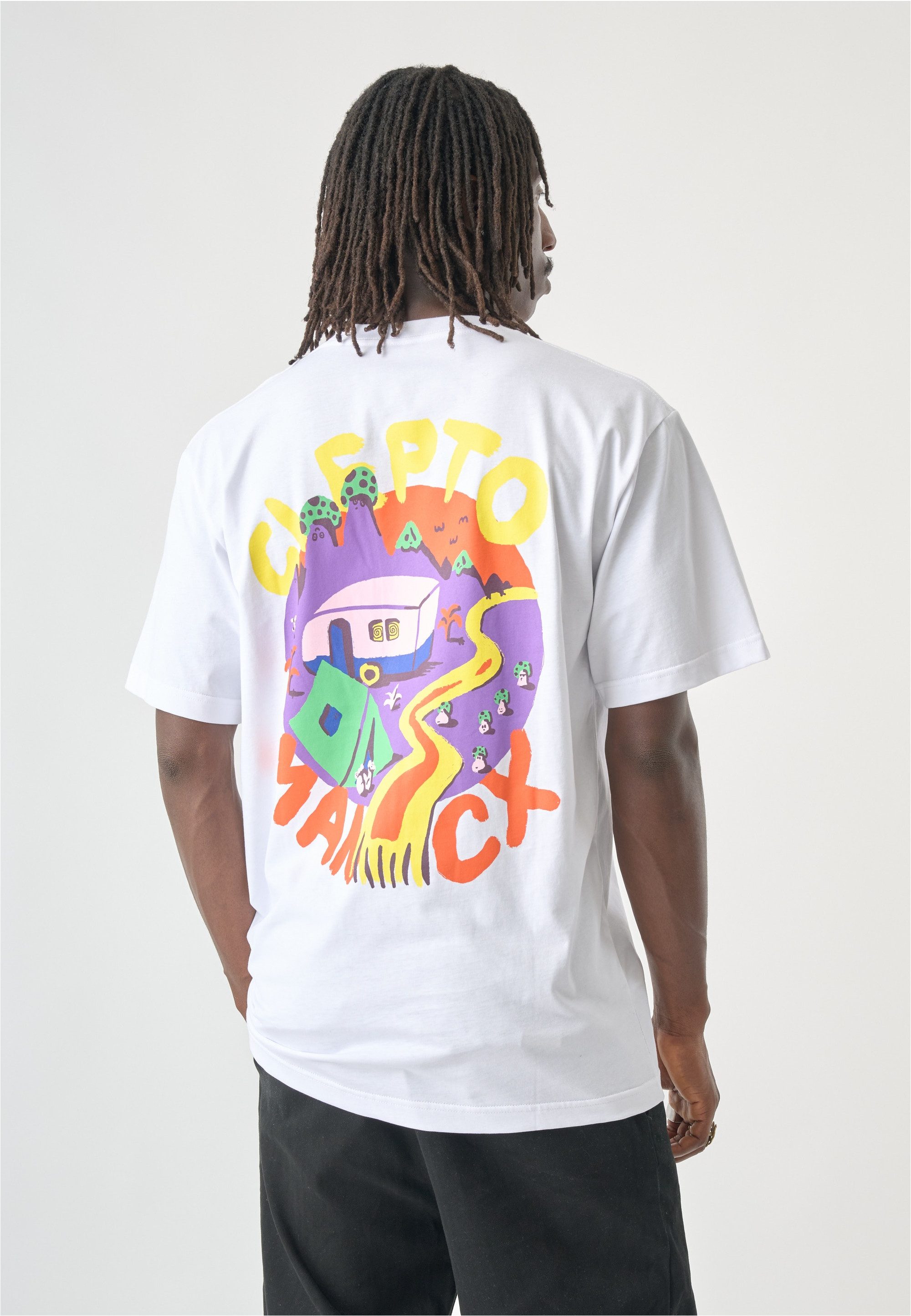 Cleptomanicx T-Shirt Camp Classic Tee mit coolem Rückenprint