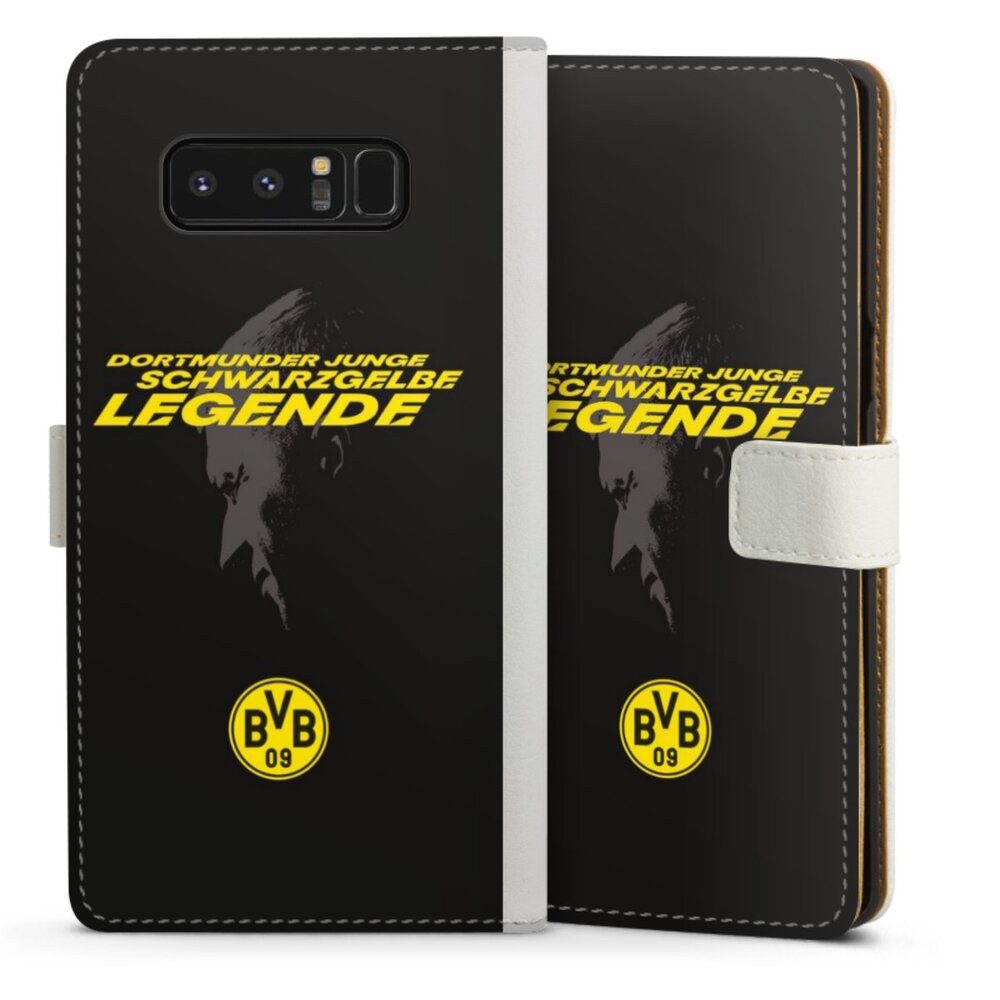 DeinDesign Handyhülle Marco Reus Borussia Dortmund BVB Danke Marco Schwarzgelbe Legende, Samsung Galaxy Note 8 Hülle Handy Flip Case Wallet Cover