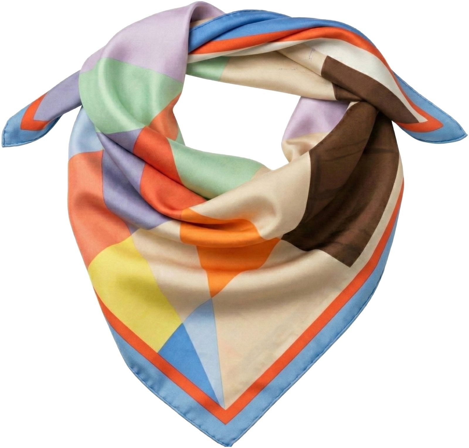 styleBREAKER Modetuch Geometrisches Nickituch im Colour Blocking Design, (1 günstig online kaufen