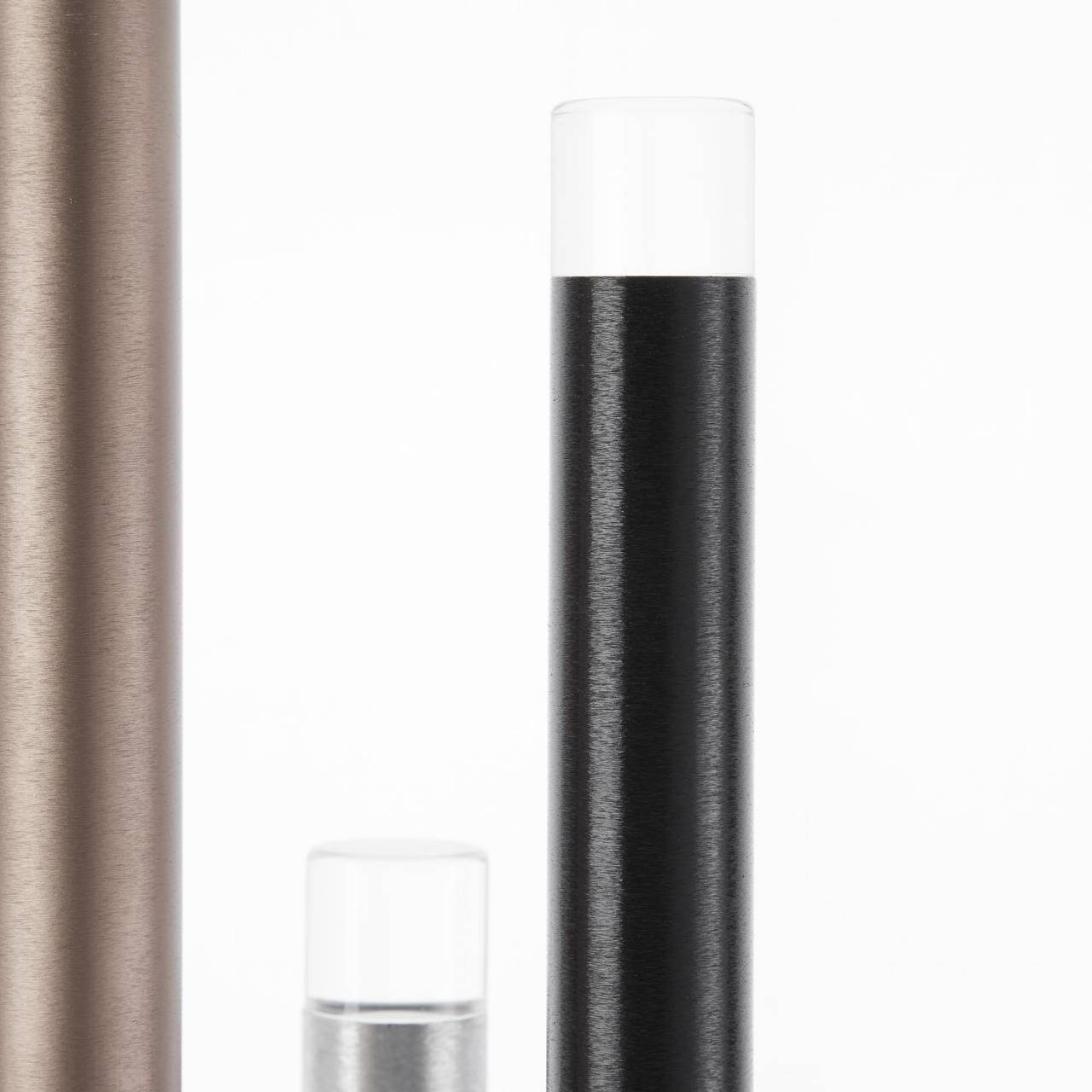 Brilliant Tischleuchte Cembalo, LED fest integriert, Warmweiß, LED Tischlampe 3flg alu/schwarz/braun