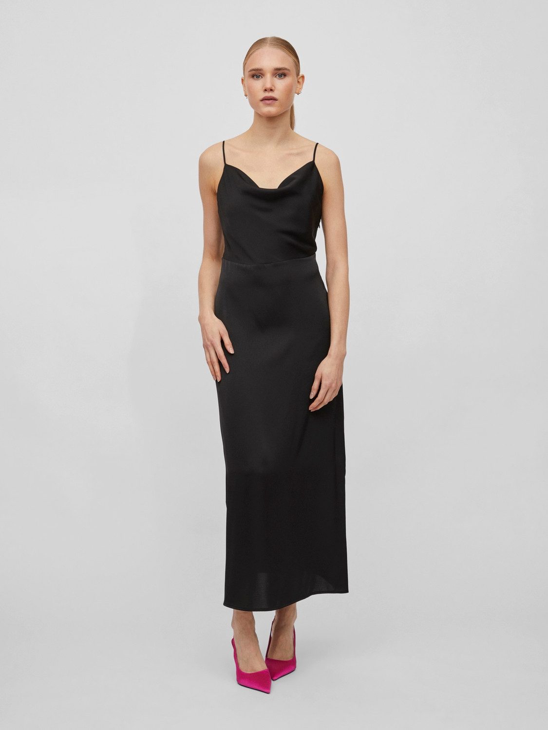 Vila Trägerkleid VIRAVENNA STRAP ANKLE DRESS - NOOS Kunstfaser, regular fit
