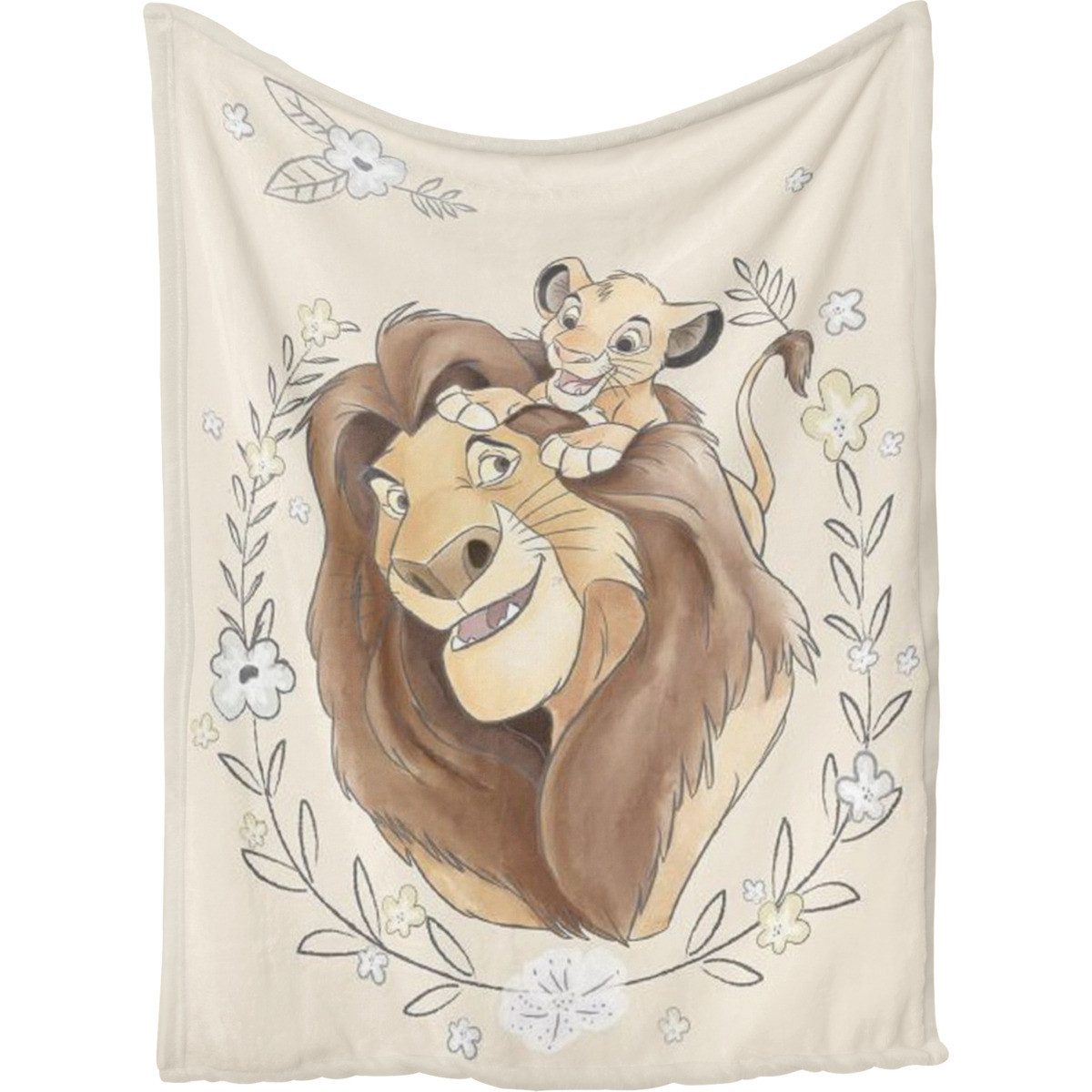 Kinderdecke König der Löwen Unisex Kinder, Disney, Kuscheldecke, Kinderdecke, Babydecke, Wohndecke, Schmusedecke
