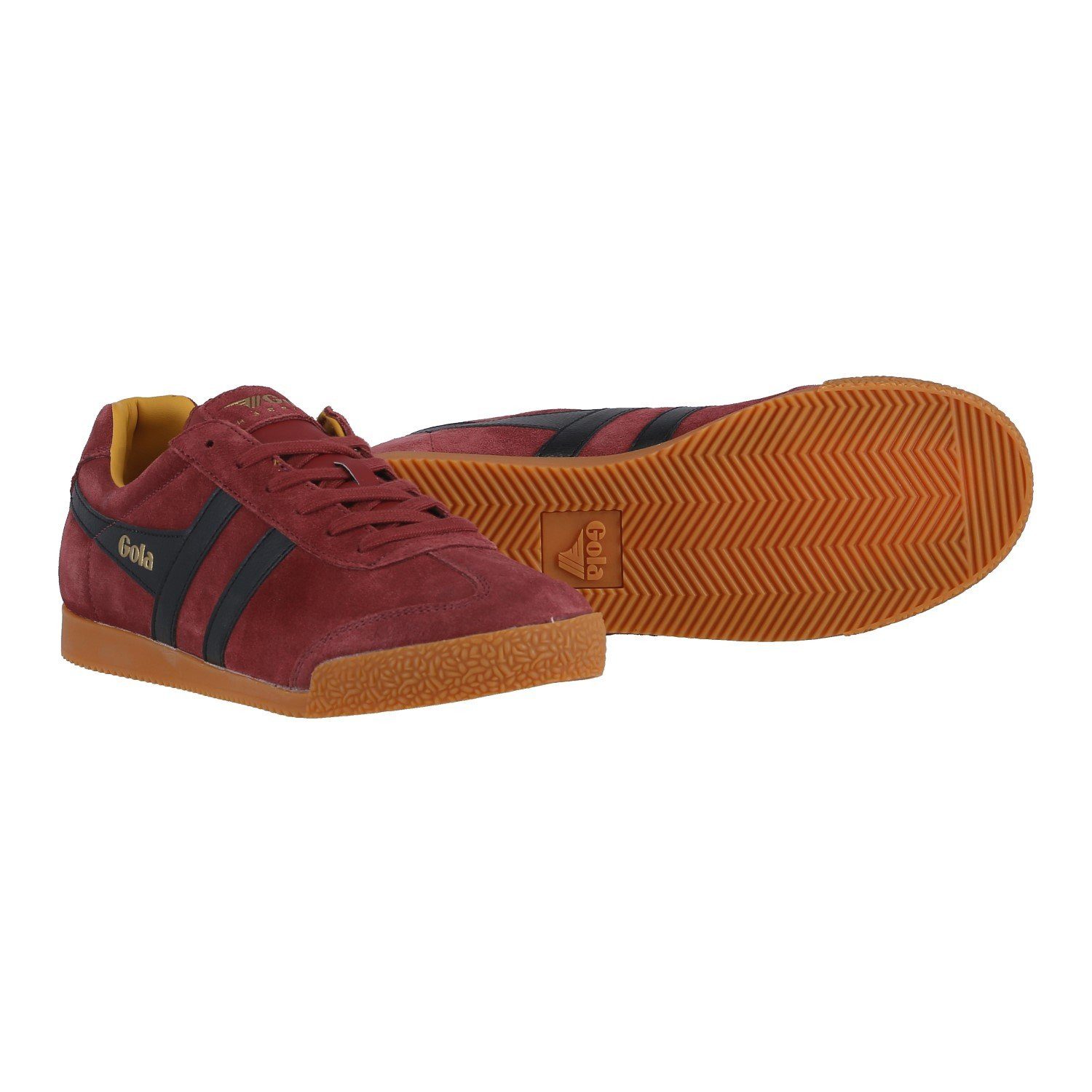 Gola Harrier Suede-Leder 2025 ockerrot/schwarz/sonnengelb Herren Sneaker günstig online kaufen