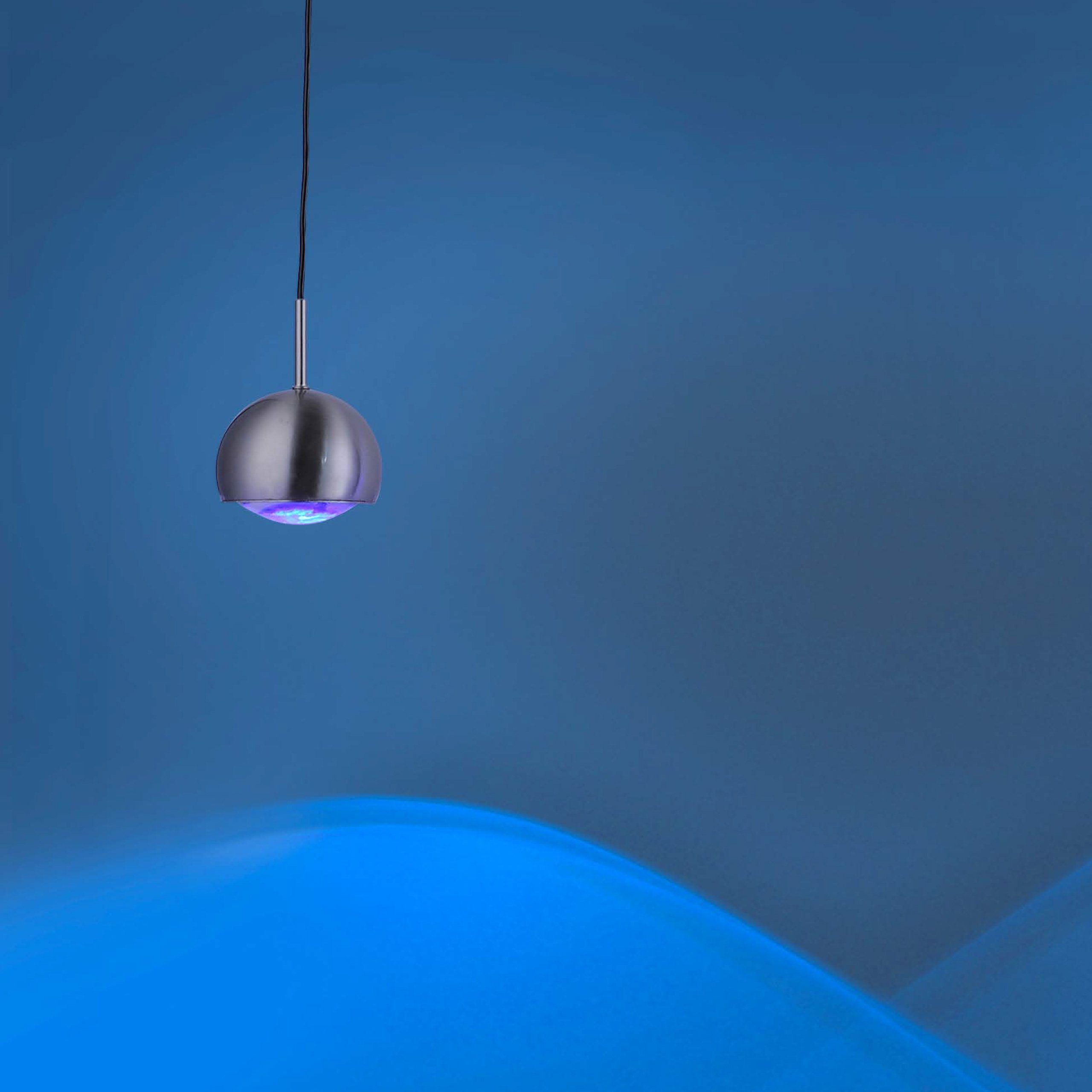 Paul Neuhaus Smarte LED-Leuchte Pendellampe Smart Home Q - ADAM CCT, CCT-Farbtemperaturregelung, RGB-Farbwechsel, mit Leuchtmittel, Warmweiß bis Tageslichtweiß, Zugpendel dimmbar per Fernbedienung, Farbwechsel