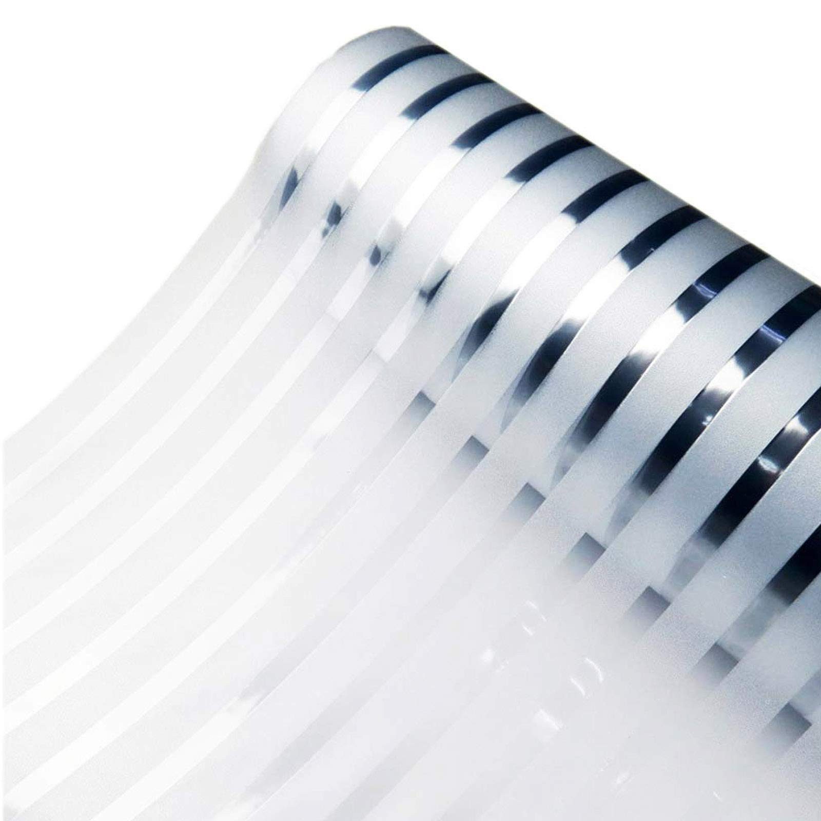 Agger Fensterfolie Streifen Fensterfolie Blickdicht Sichtschutz Sichtschutzfolie, Milchglasfolie Fenster Aufkleber Glas Statische Folie