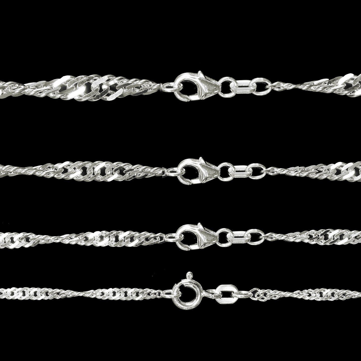 HOPLO Silberarmband Silberkette Singapurkette Länge 21cm - Breite 4,7mm - 9 günstig online kaufen