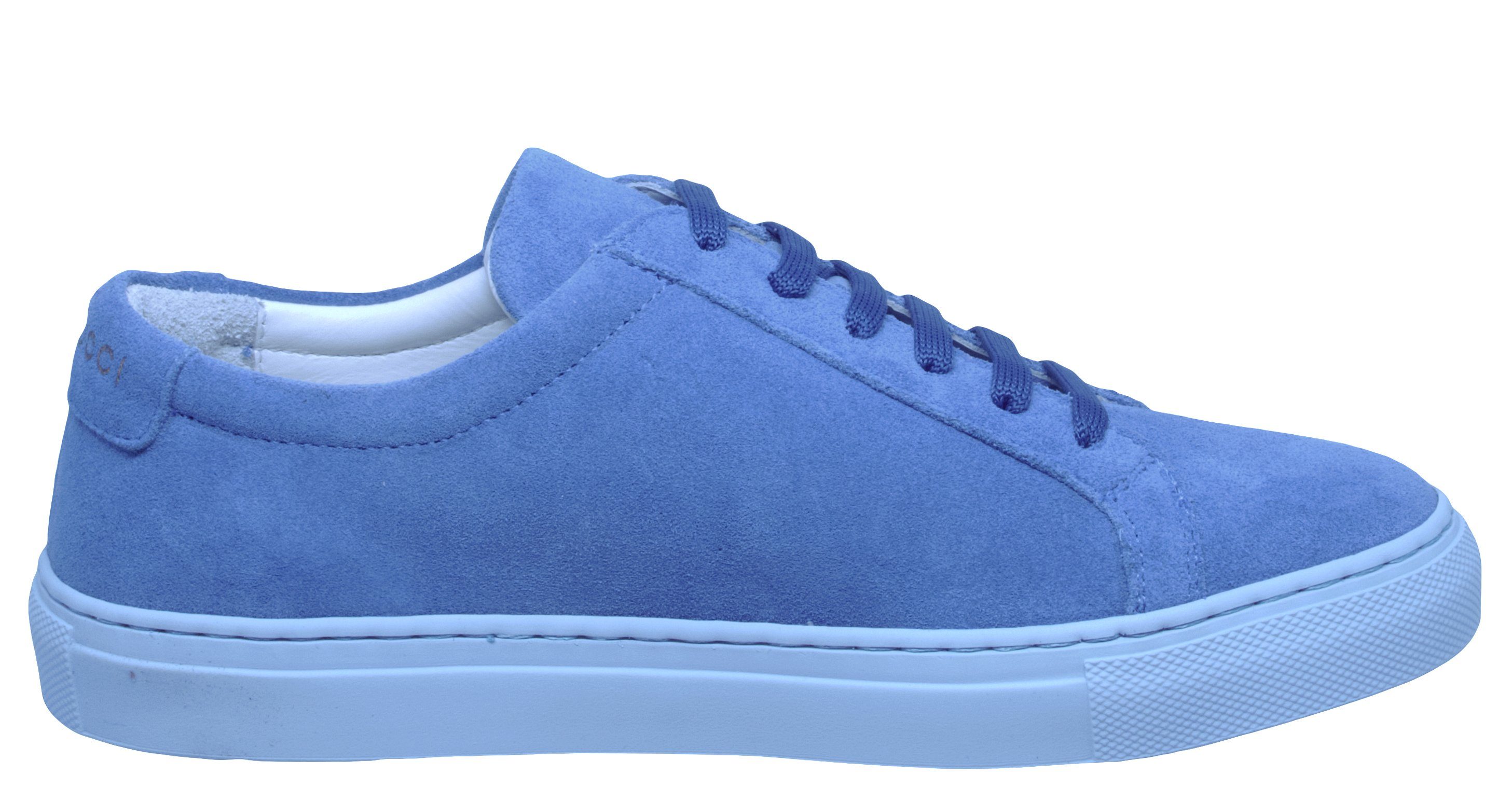 Gallucci Sneaker von Gallucci 20193 Halbschuhe Veloursleder Jeans Blau Sneaker
