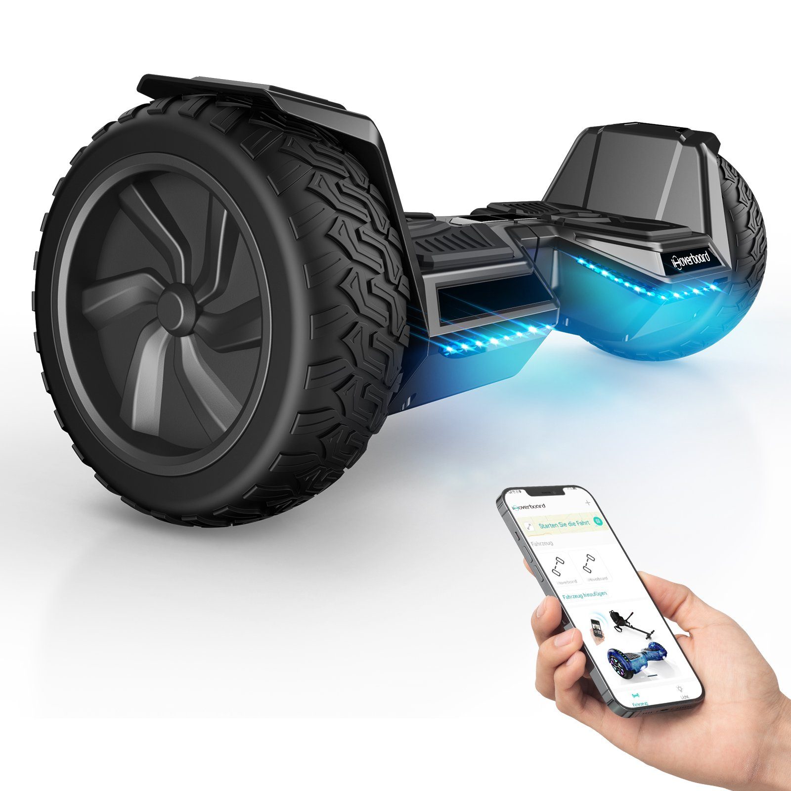 ihoverboard Balance Scooter 8.5" Premium Offroad Hoverboard, H8pro All Terrain Hoverboard, 700,00 W, 20,00 km/h