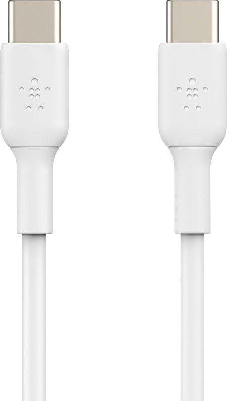 Belkin USB-C/USB-C Kabel PVC, 1m Smartphone-Kabel, USB-C, (100 cm), ummantelt