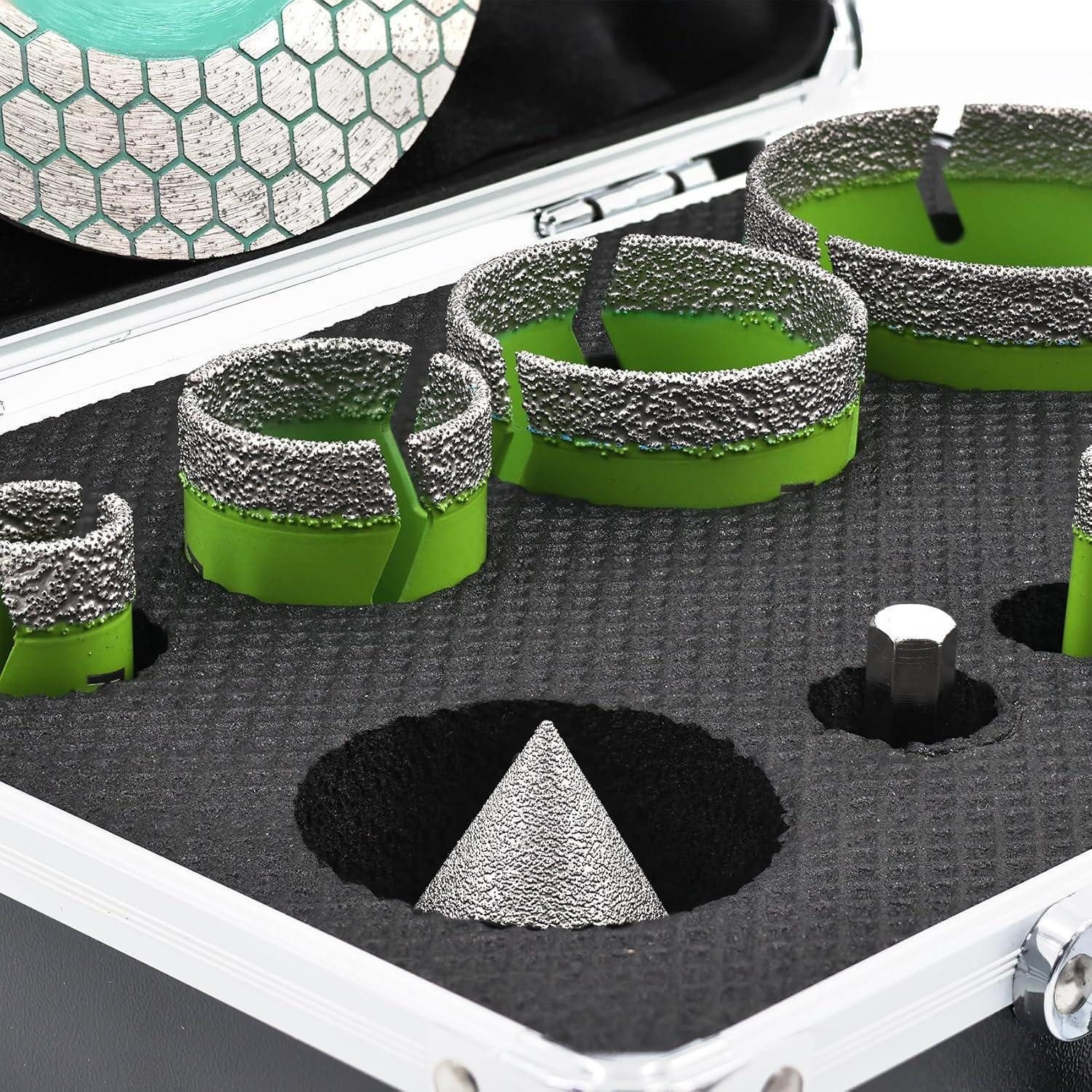 LuxusKollektion Fliesenbohrer Fliesenbohrer Set Diamant M14 6 8 20 68mm Keramik Marmor GRÖSSE 5