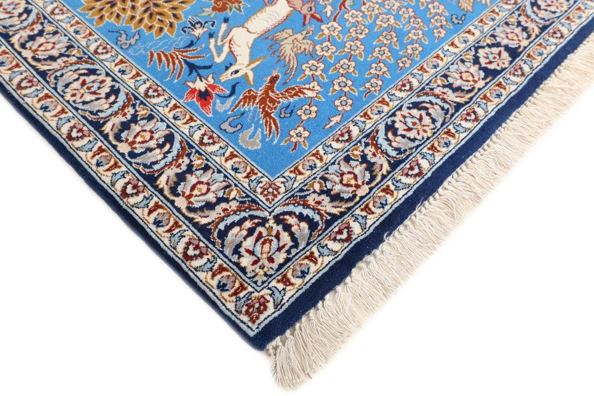 Orientteppich Isfahan Seidenkette 85x115 Orientteppich, 8 Höhe: mm rechteckig, Nain Handgeknüpfter Trading