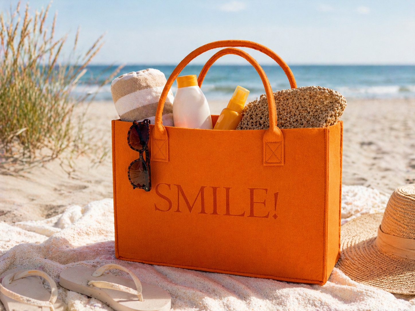 heimtexland Einkaufsshopper Universal Filztasche Einkaufstasche Filz Shopper, 24 l, Henkel Tragetasche - strapazierfähig langlebig praktisch