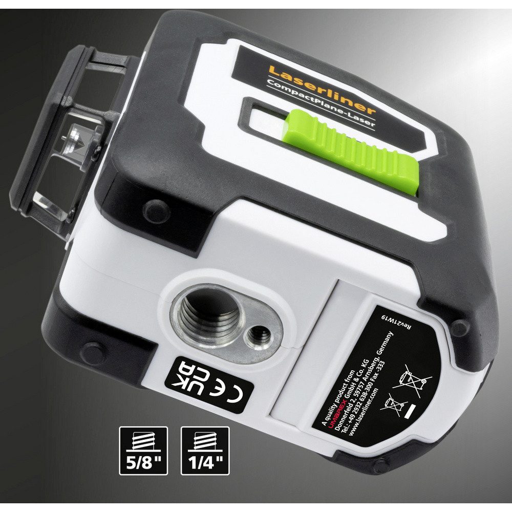 LASERLINER Nivelliergerät Laserliner CompactPlane-Laser 3G Pro Dreidimensionaler Laser selbstni, (CompactPlane-Laser 3G Pro)