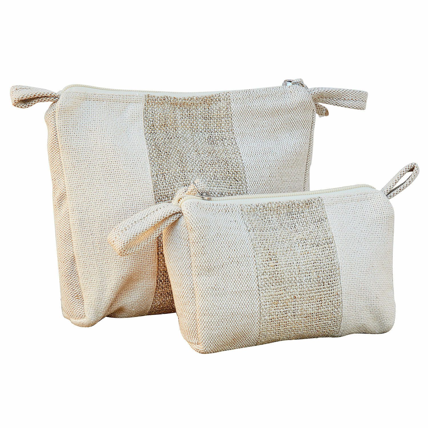Handtasche Kosmetiktasche 2er Set Xerivon creme