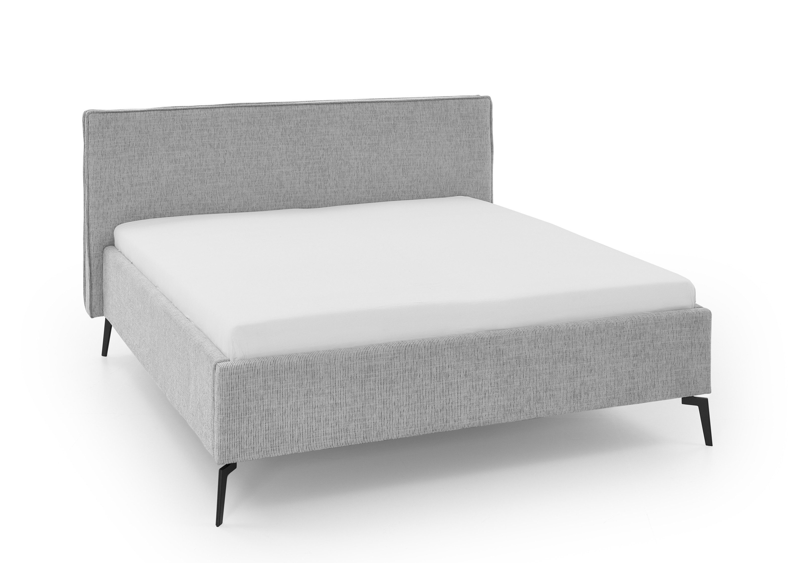 freiraum Polsterbett Riva, Liegefläche 160x200cm, Fog, Stellmaß: 185x112x216cm (BxHxT)