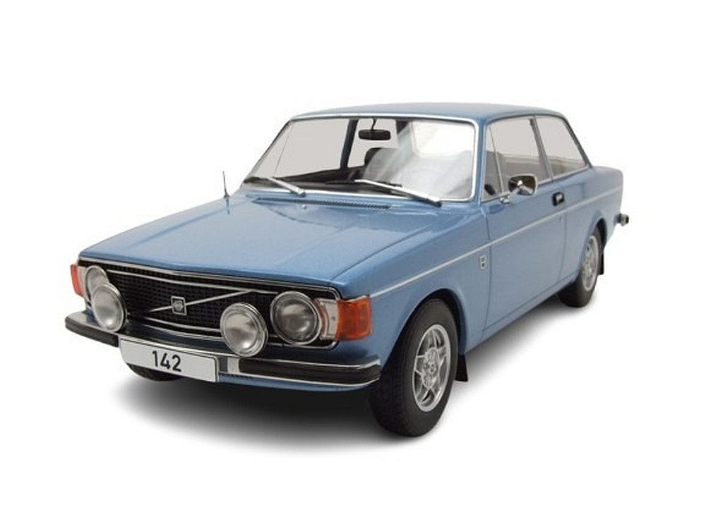 MCG Modellauto Volvo 142 1973 blau metallic, Maßstab 1:18