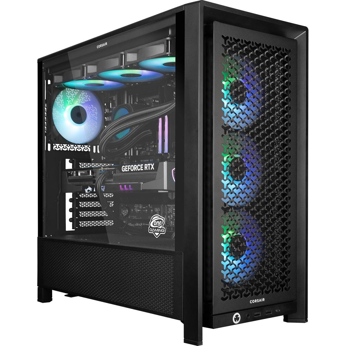 ONE GAMING High End PC IN047 - ASUS Edition Gaming-PC (Intel Core i7 14700KF, GeForce RTX 5070 Ti, 32 GB RAM, 1000 GB SSD, Luftkühlung)