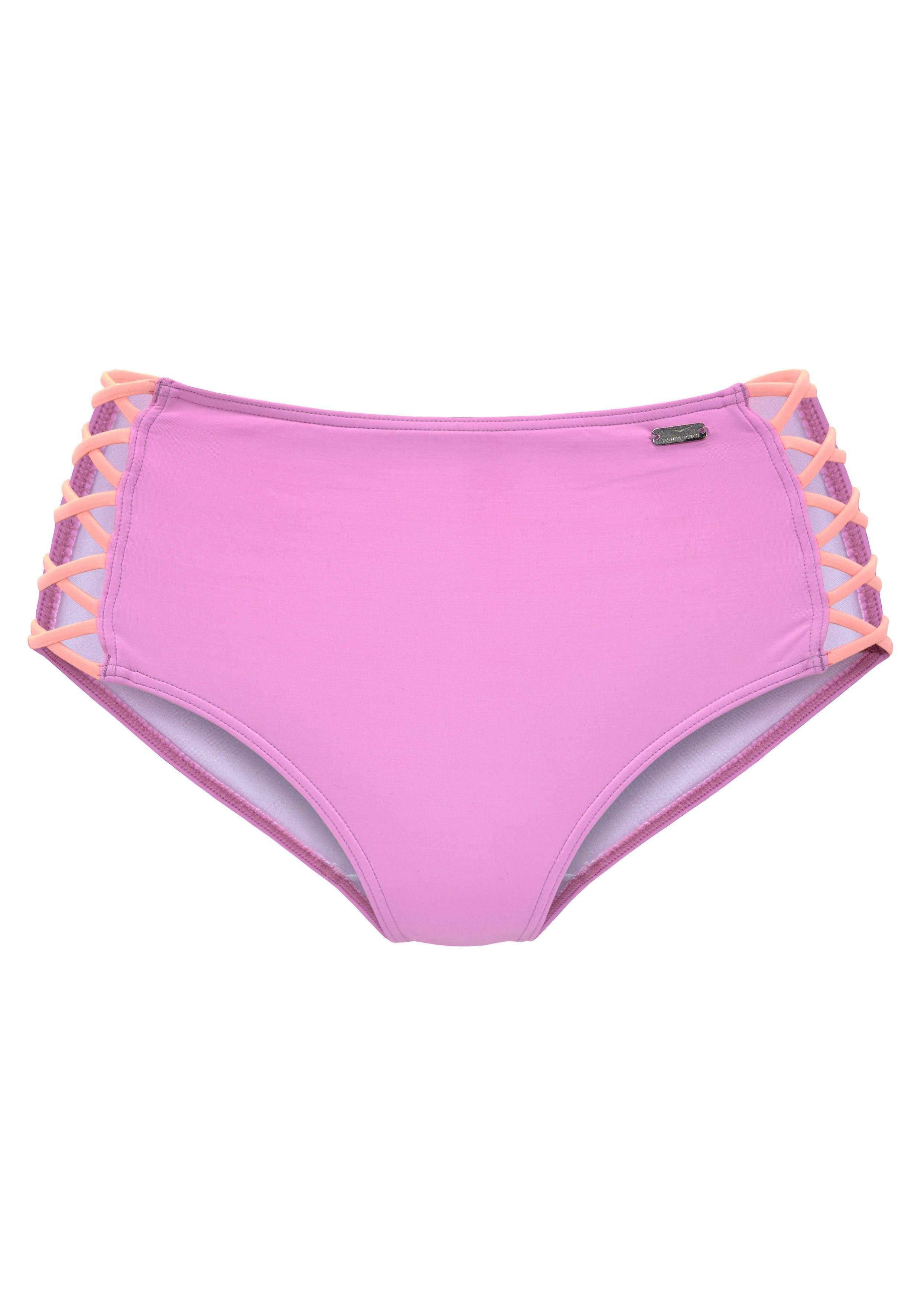 Venice Beach Highwaist-Bikini-Hose Anna mit seitlich gekreuzten Bändern günstig online kaufen