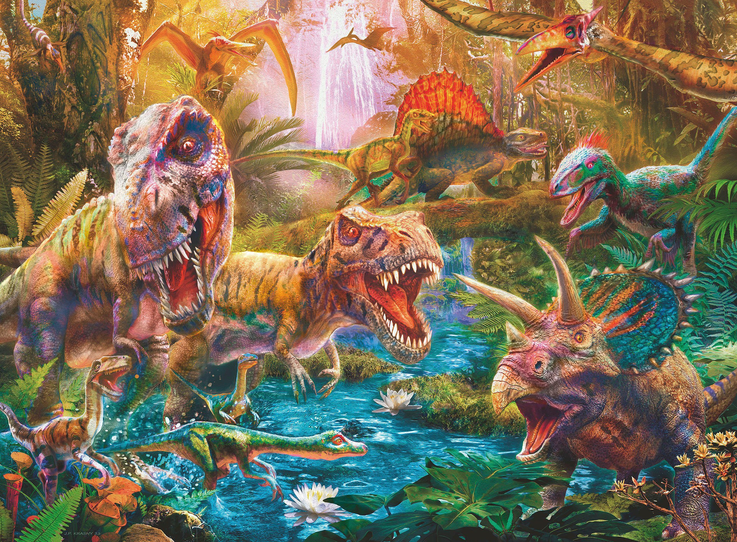Ravensburger Puzzle Versammlung der Dinosaurier, 150 Puzzleteile, Made in G günstig online kaufen