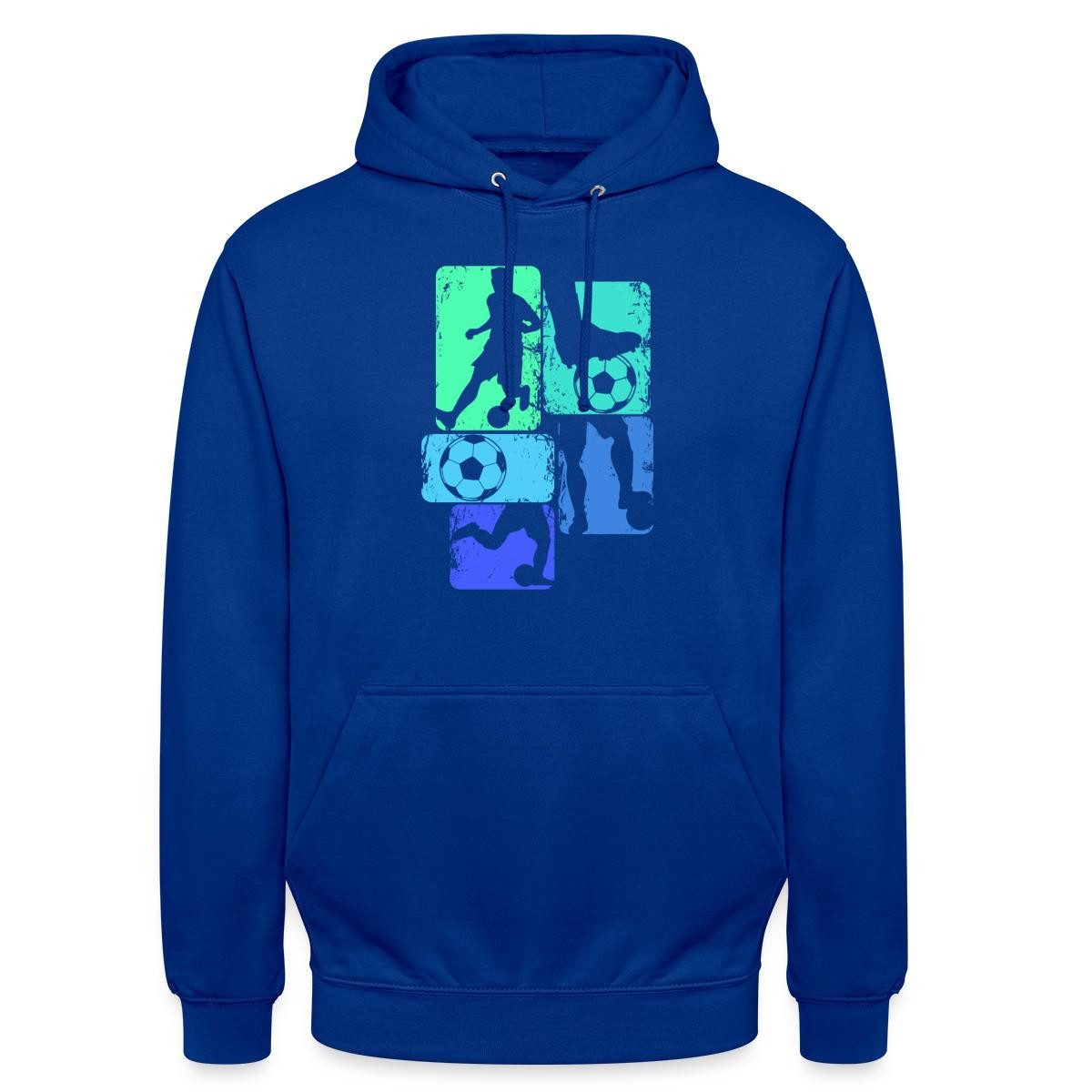 Spreadshirt Hoodie Fußballspieler Silhouetten Mit Bällen Für Papa Unisex Hoodie (1-tlg)