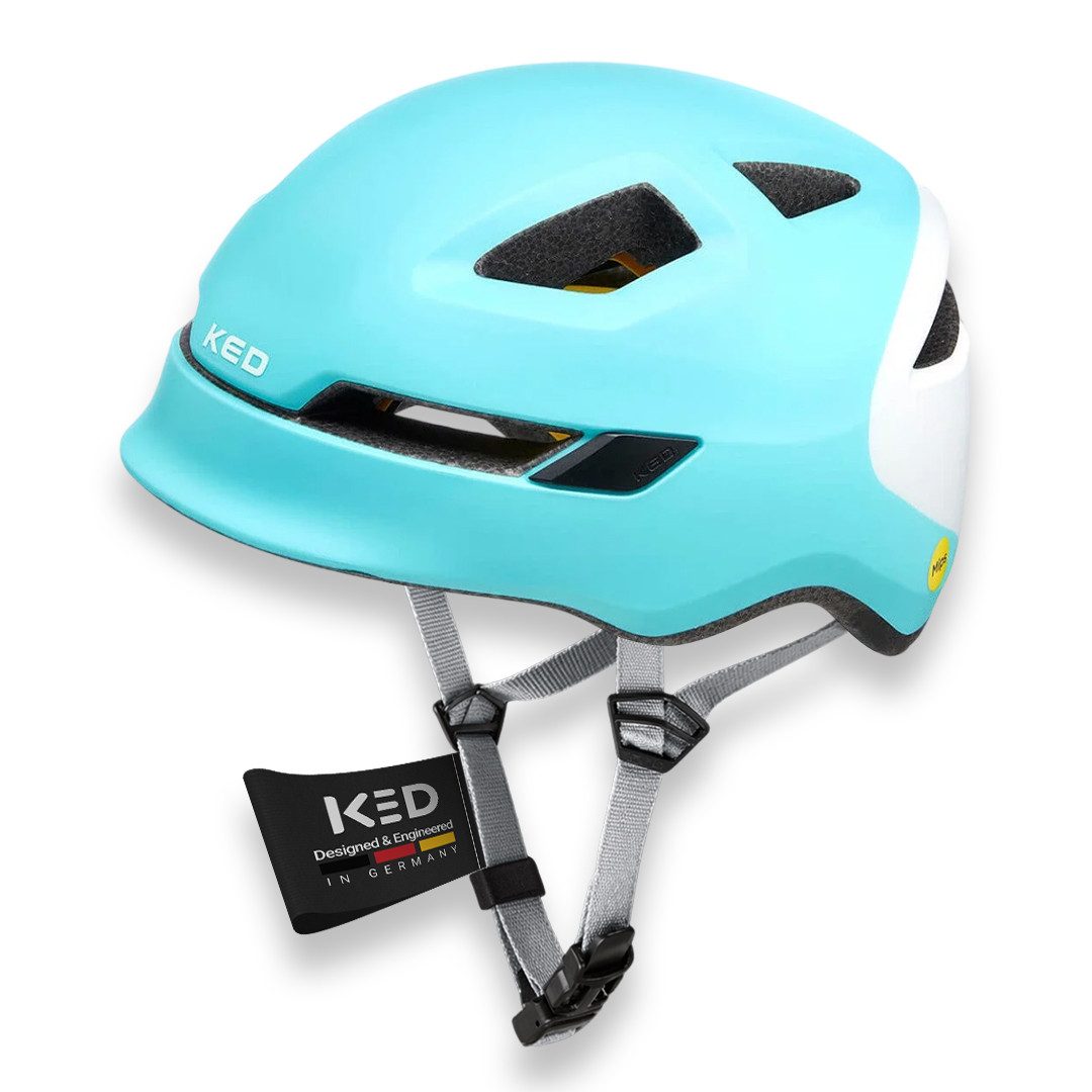 KED Kinderfahrradhelm POP Kinderhelm, Leicht Mit 8 Belüftungsöffnungen, MIPS Schutz, LED-Rücklicht