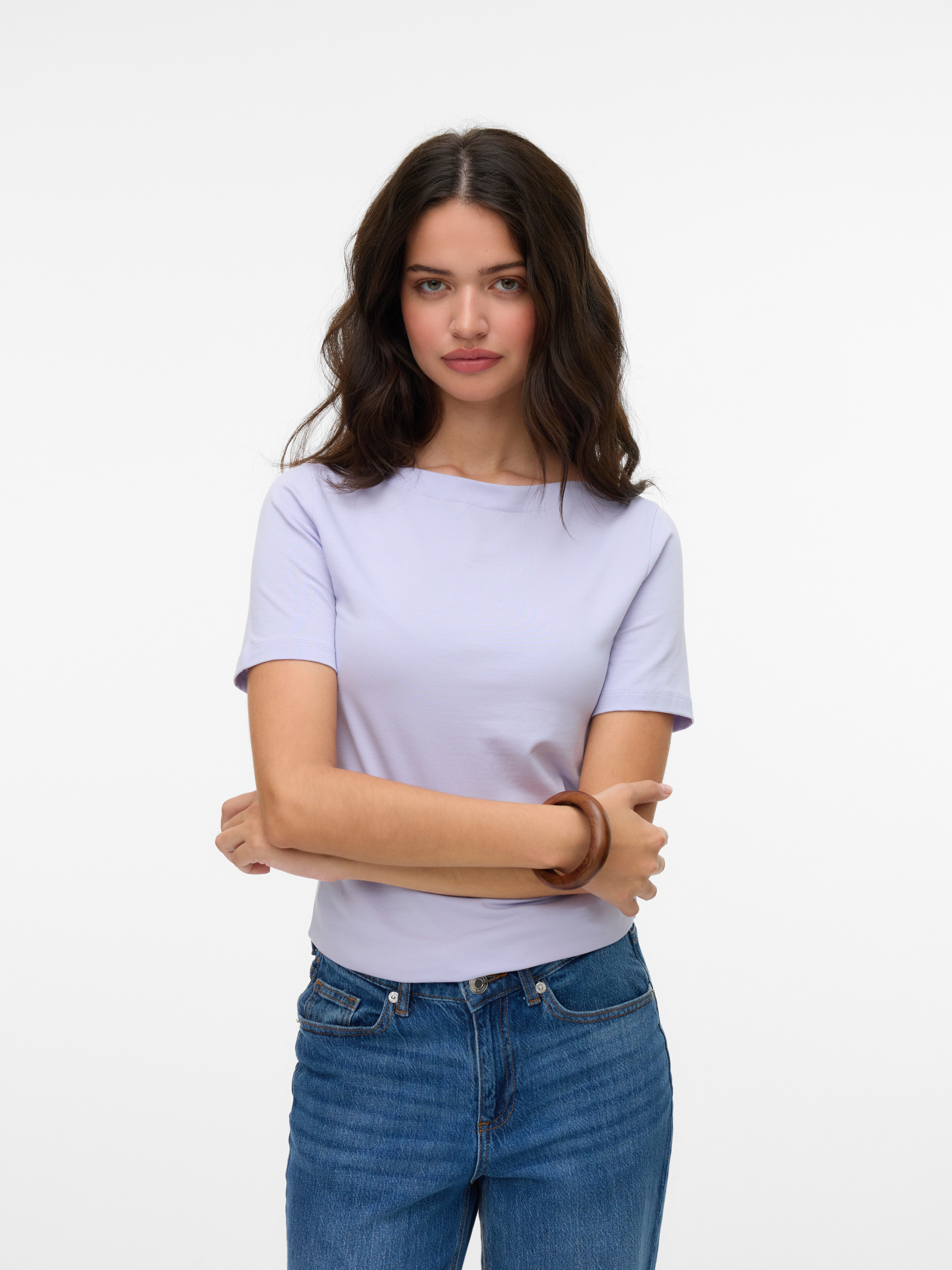 Vero Moda Kurzarmshirt VMPANDA MODAL S/S TOP NOOS günstig online kaufen
