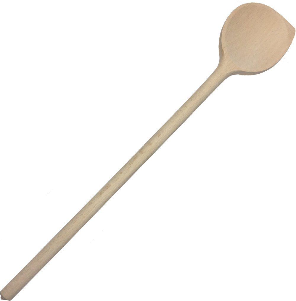 Grillplanet Servierlöffel 5 x Holzkochlöffel Kochlöffel Holzlöffel 35 cm mit Ecke