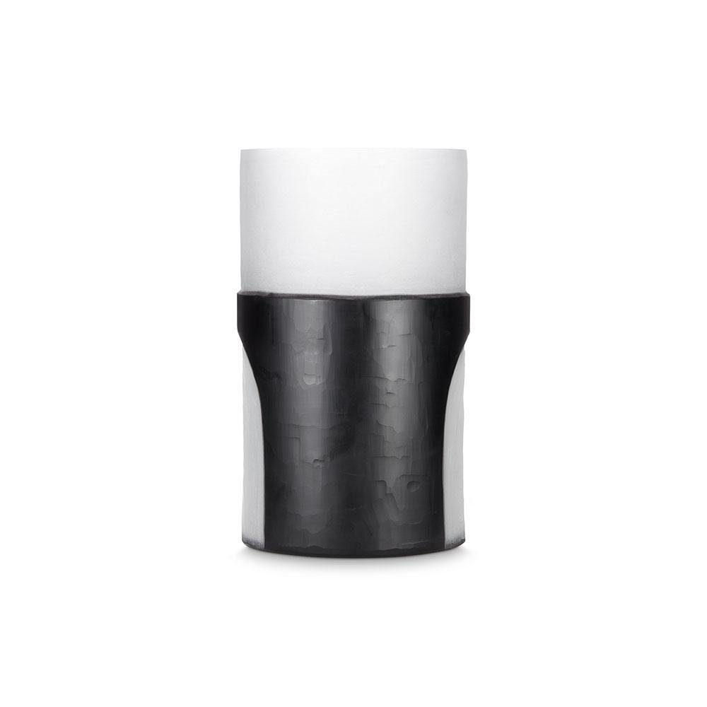 Tom Dixon Dekovase Vase Carved Schwarz (Mittel)