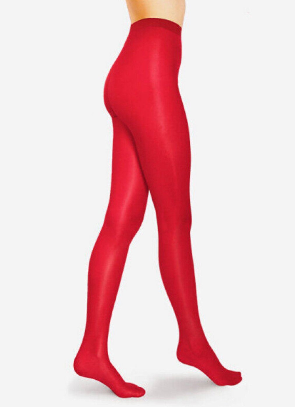 Strumpfhose Lycille blickdichte Strumpfhose für Damen aus Mikrofaser 100 Den ROT